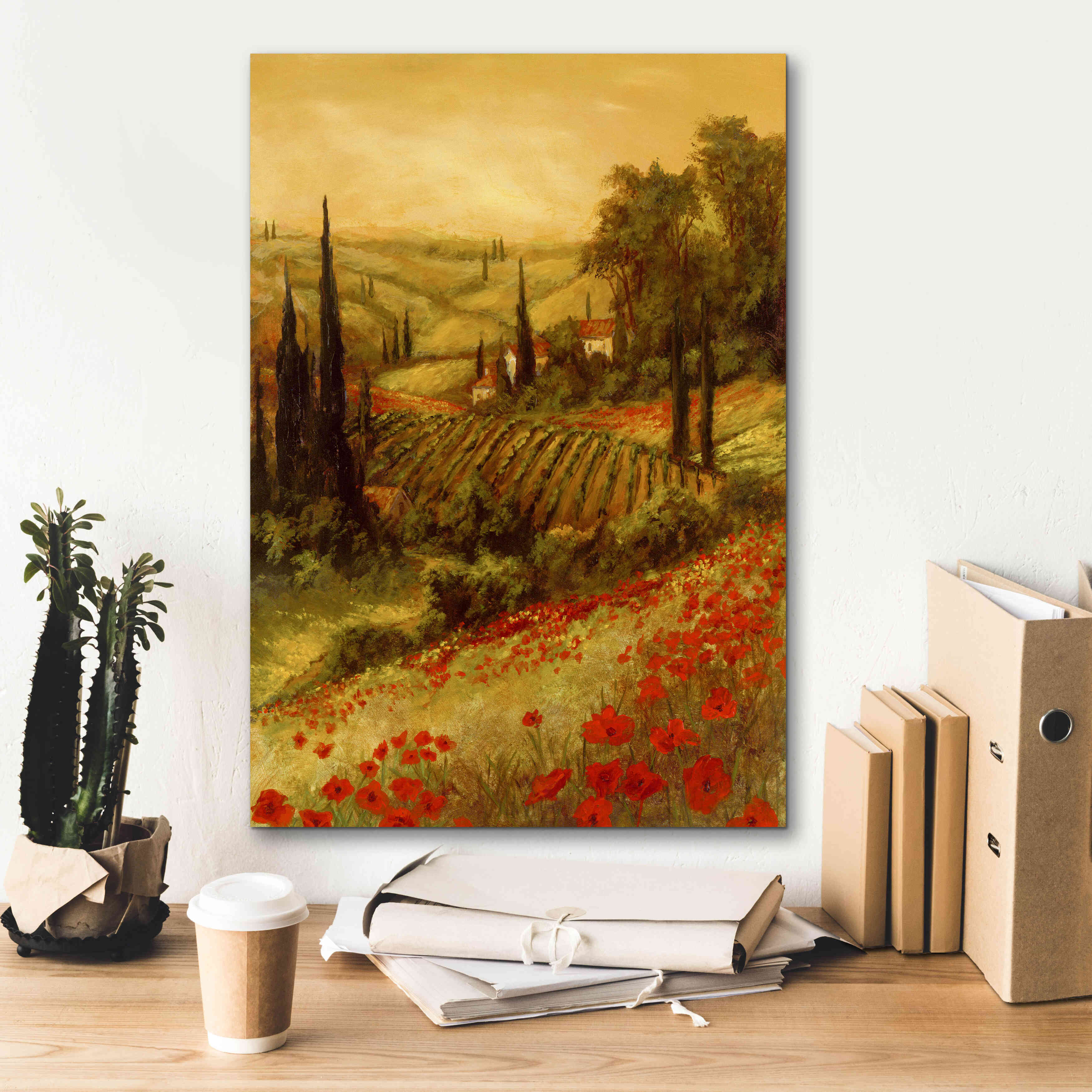 'Toscano Valley II' by Art Fronckowiak, Giclee Canvas Wall Art,18x26