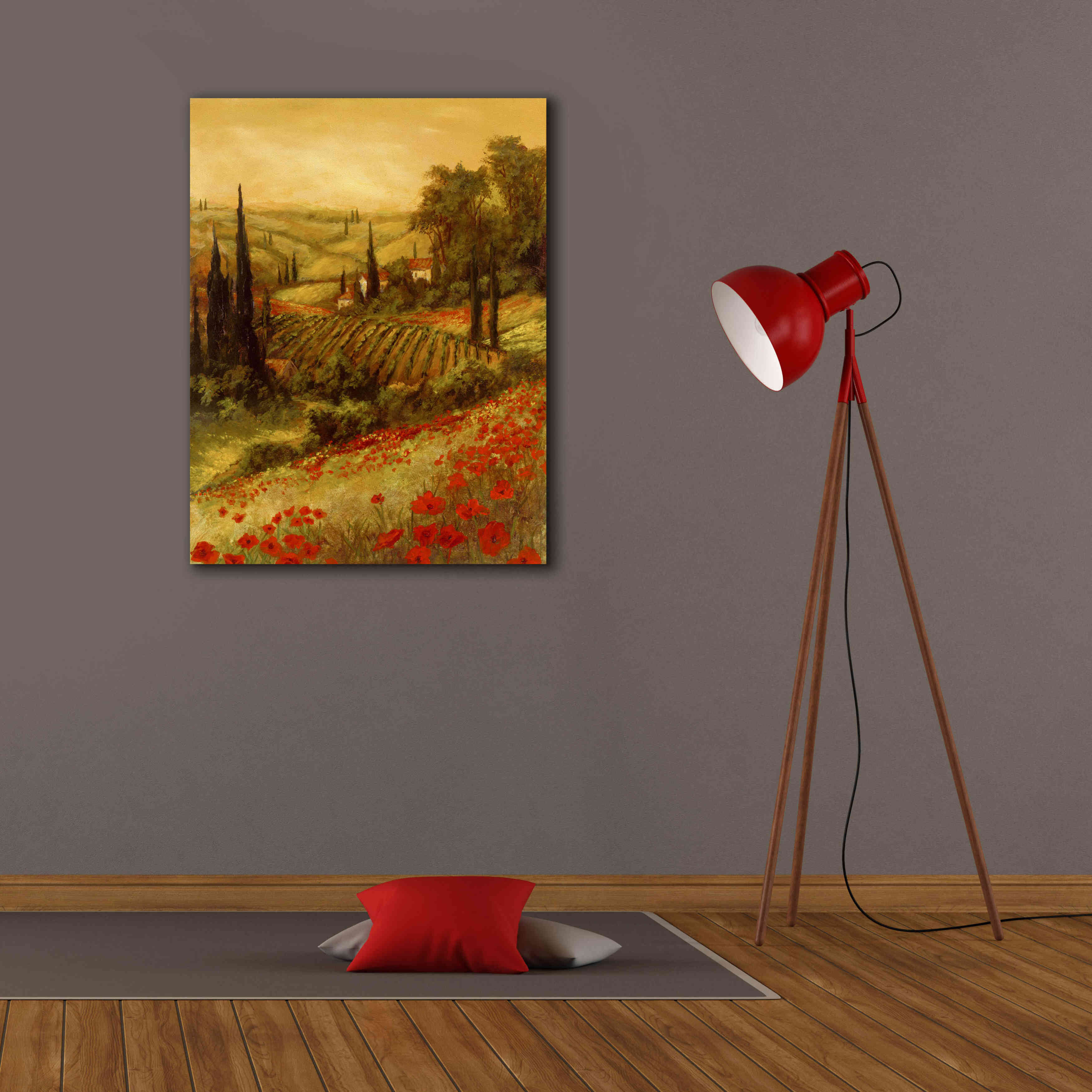 'Toscano Valley II' by Art Fronckowiak, Giclee Canvas Wall Art,26x34