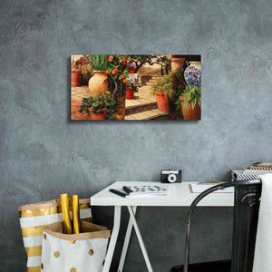 'Turo Tuscan Orange' by Art Fronckowiak, Giclee Canvas Wall Art,24x12