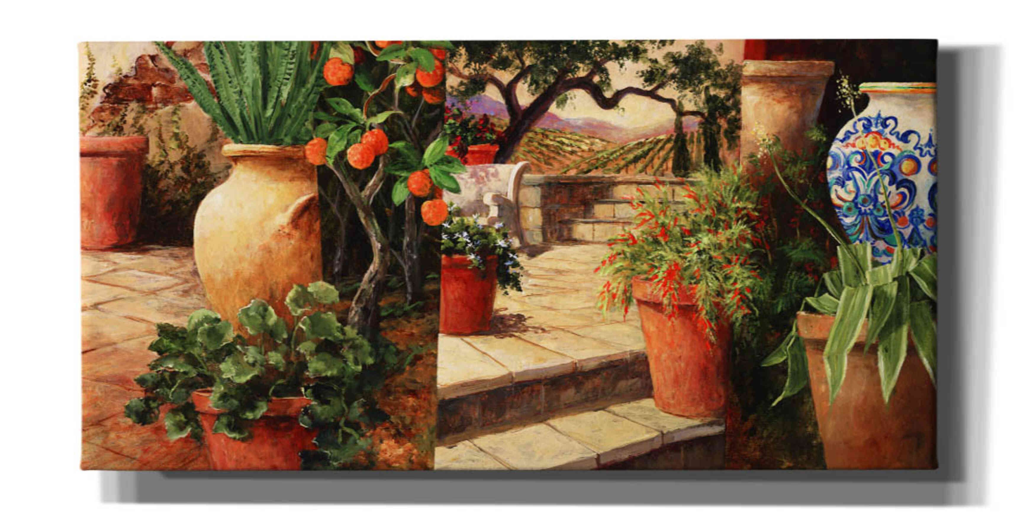 'Turo Tuscan Orange' by Art Fronckowiak, Giclee Canvas Wall Art