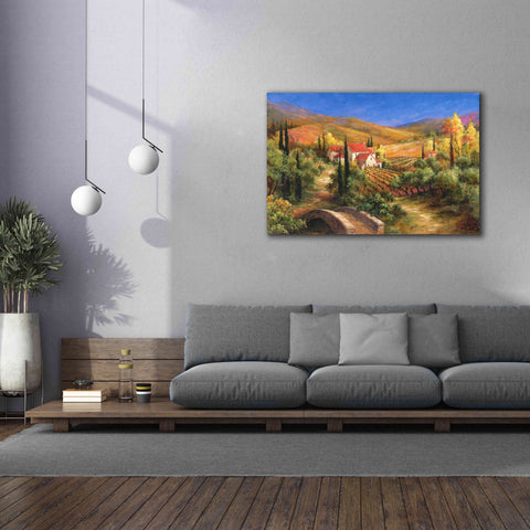 Image of 'Tuscan Bridge' by Art Fronckowiak, Giclee Canvas Wall Art,60x40