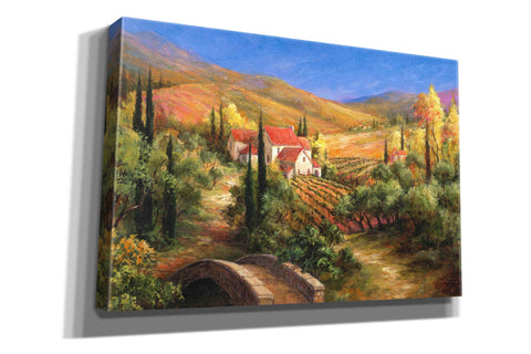 Image of 'Tuscan Bridge' by Art Fronckowiak, Giclee Canvas Wall Art