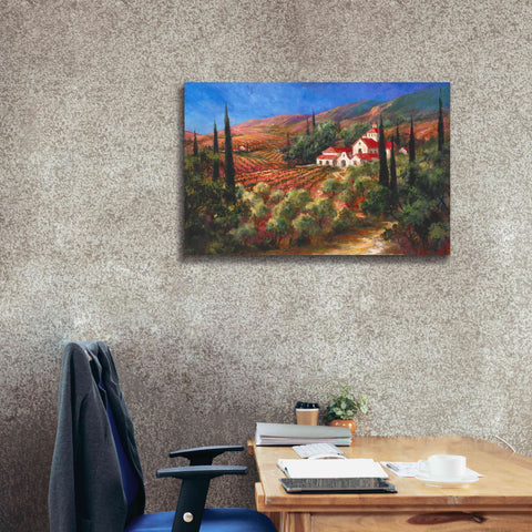 Image of 'Tuscan Monastery' by Art Fronckowiak, Giclee Canvas Wall Art,40x26