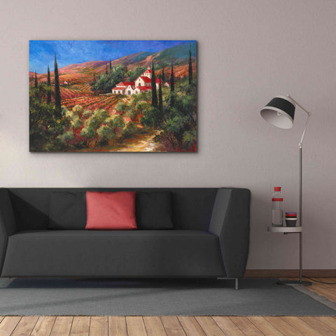 Image of 'Tuscan Monastery' by Art Fronckowiak, Giclee Canvas Wall Art,60x40
