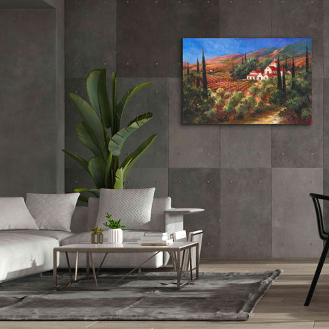Image of 'Tuscan Monastery' by Art Fronckowiak, Giclee Canvas Wall Art,60x40