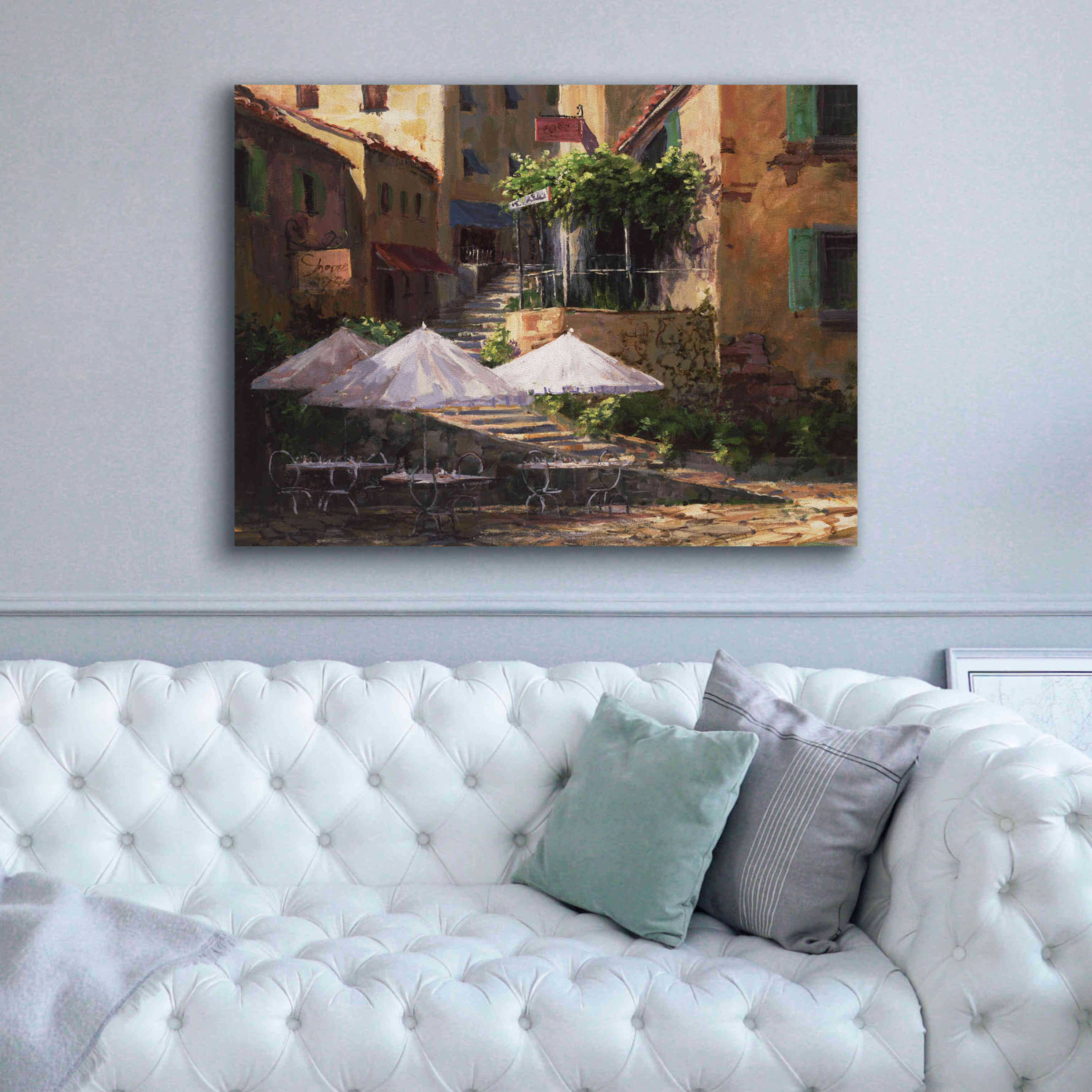 'Villa Garzon' by Art Fronckowiak, Giclee Canvas Wall Art,54x40