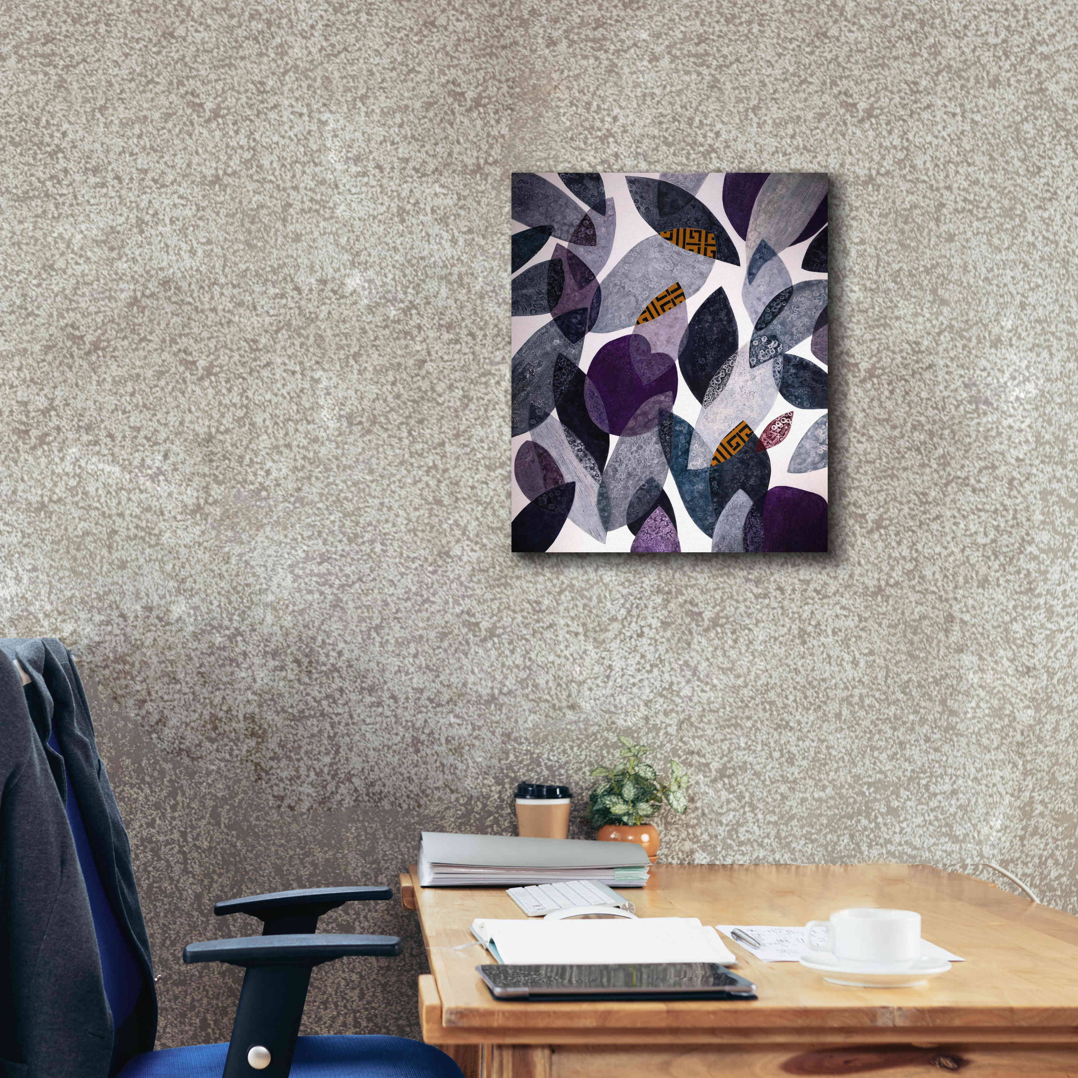 'Hojas Petreas I' by Daniela Fedele, Giclee Canvas Wall Art,20x24