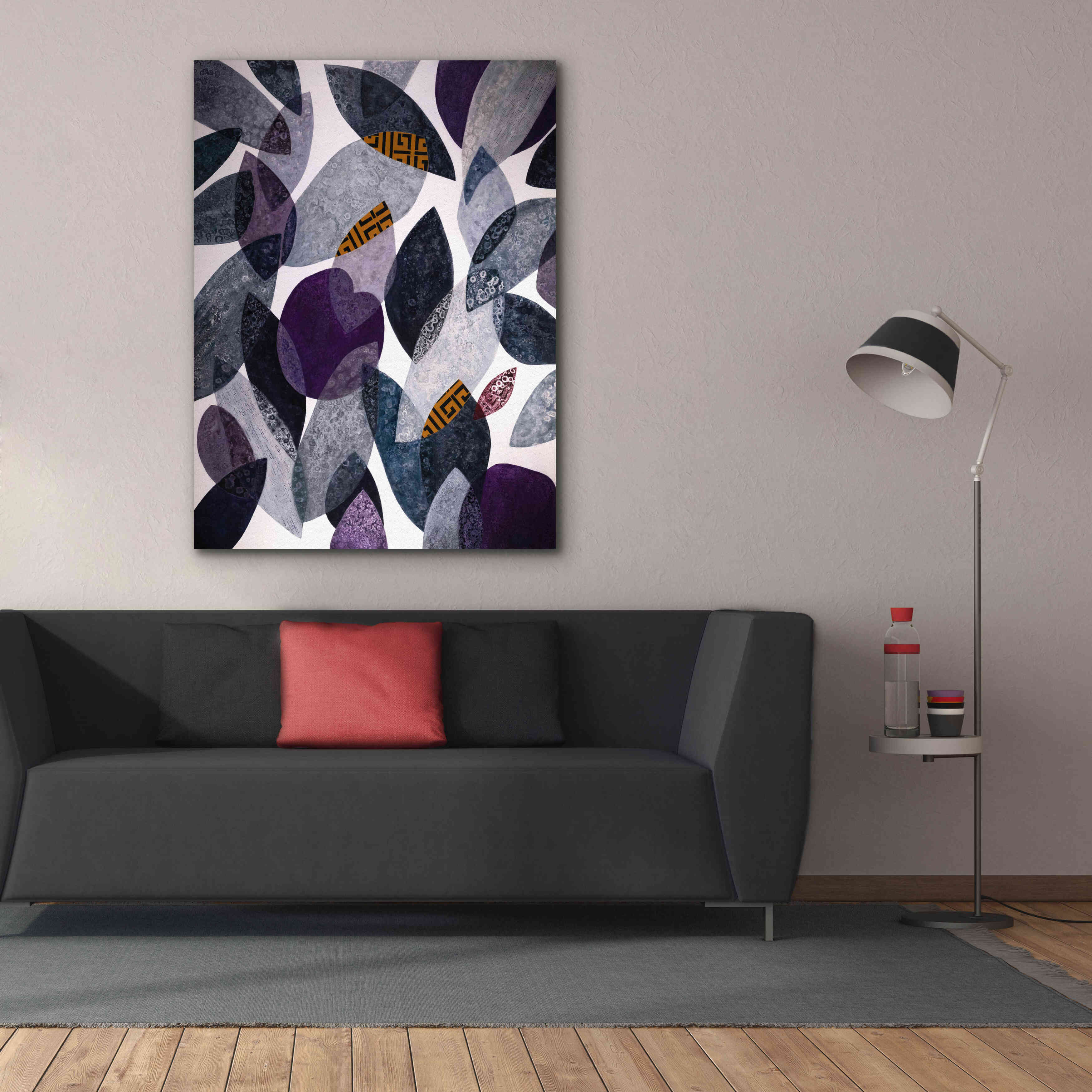 'Hojas Petreas I' by Daniela Fedele, Giclee Canvas Wall Art,40x54