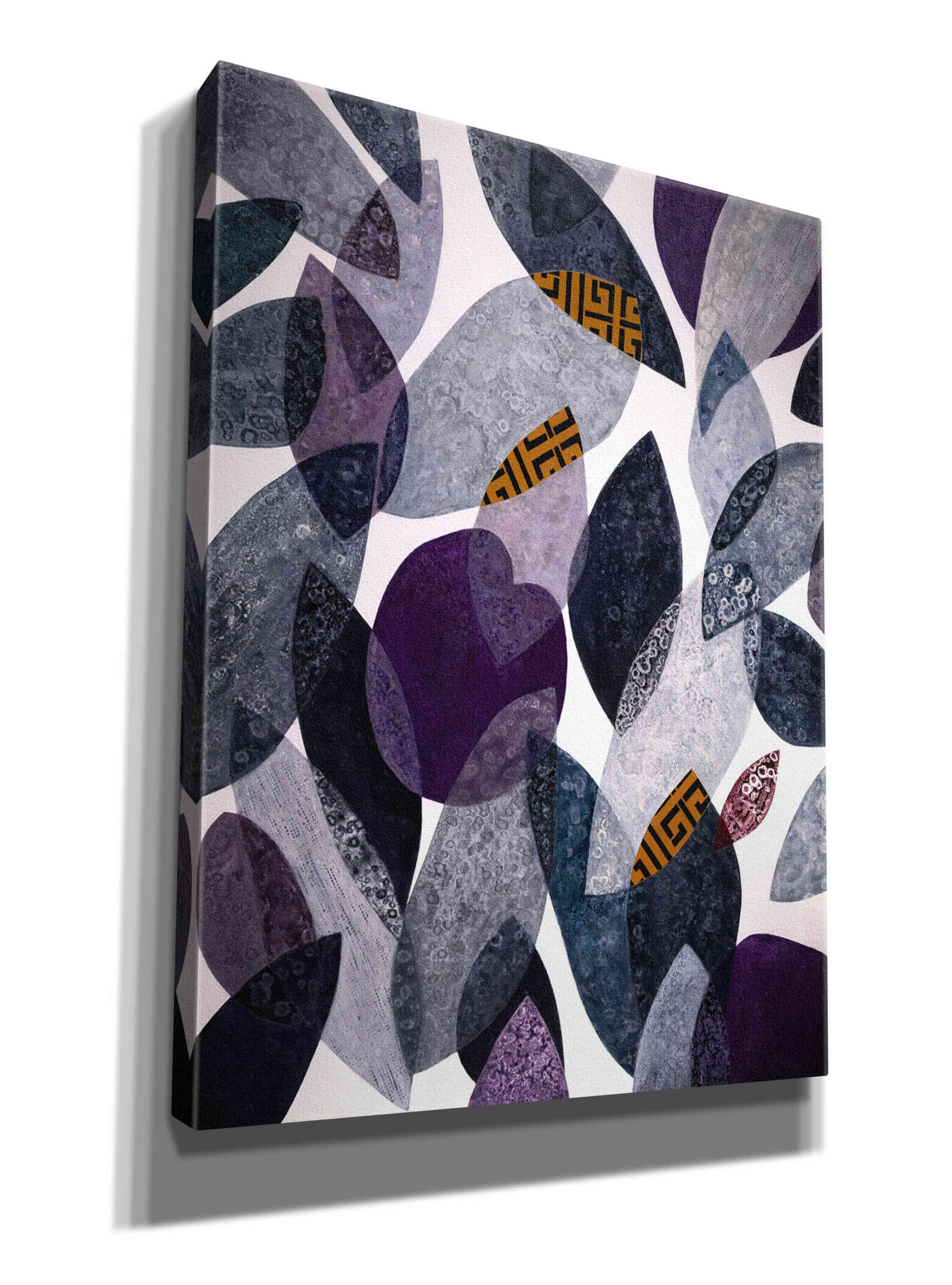 'Hojas Petreas I' by Daniela Fedele, Giclee Canvas Wall Art