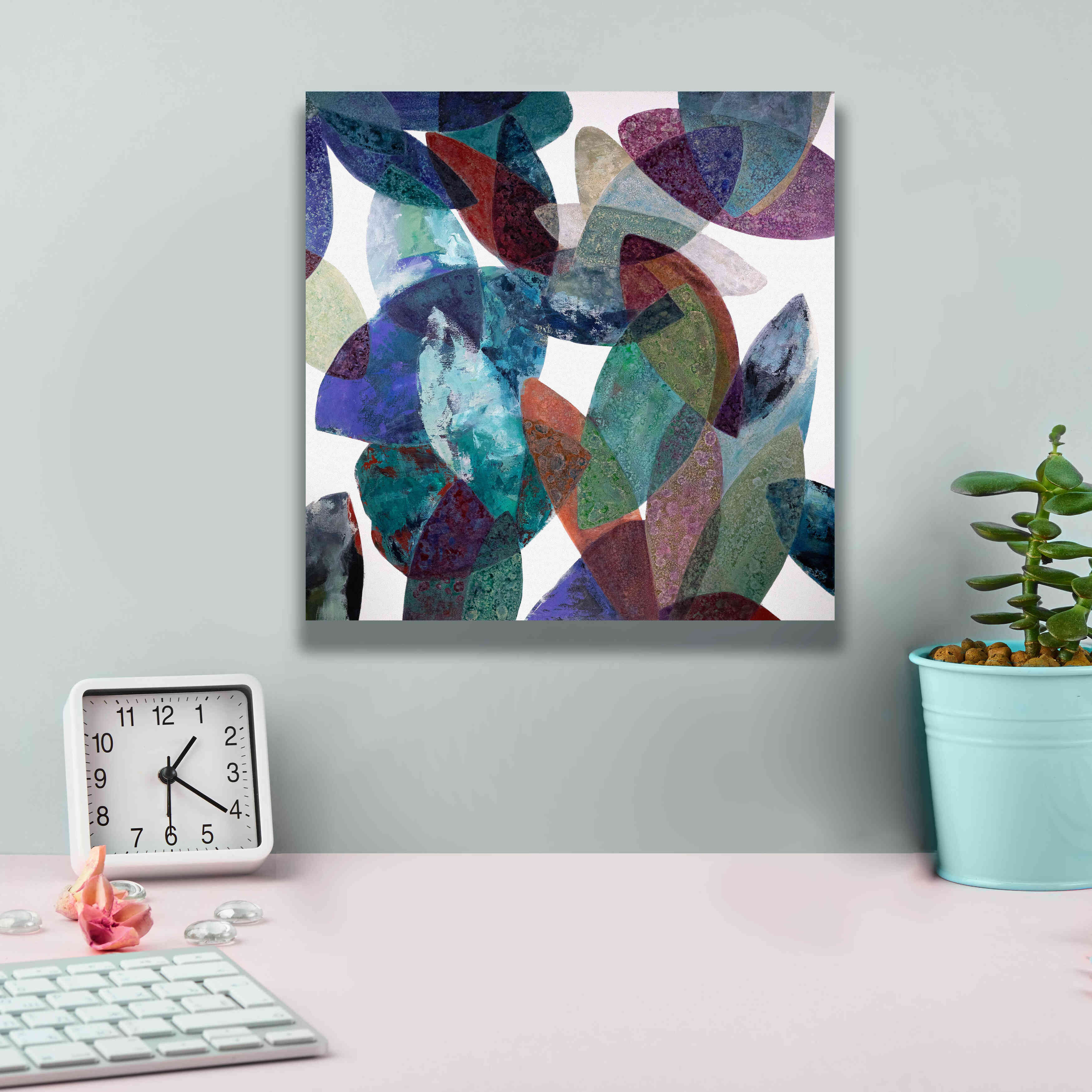 'Hojas Petreas III' by Daniela Fedele, Giclee Canvas Wall Art,12x12