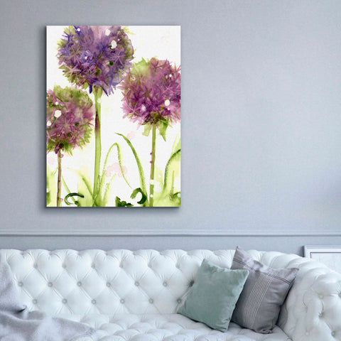 Image of 'Alliums' by Dawn Derman, Giclee Canvas Wall Art,40x54