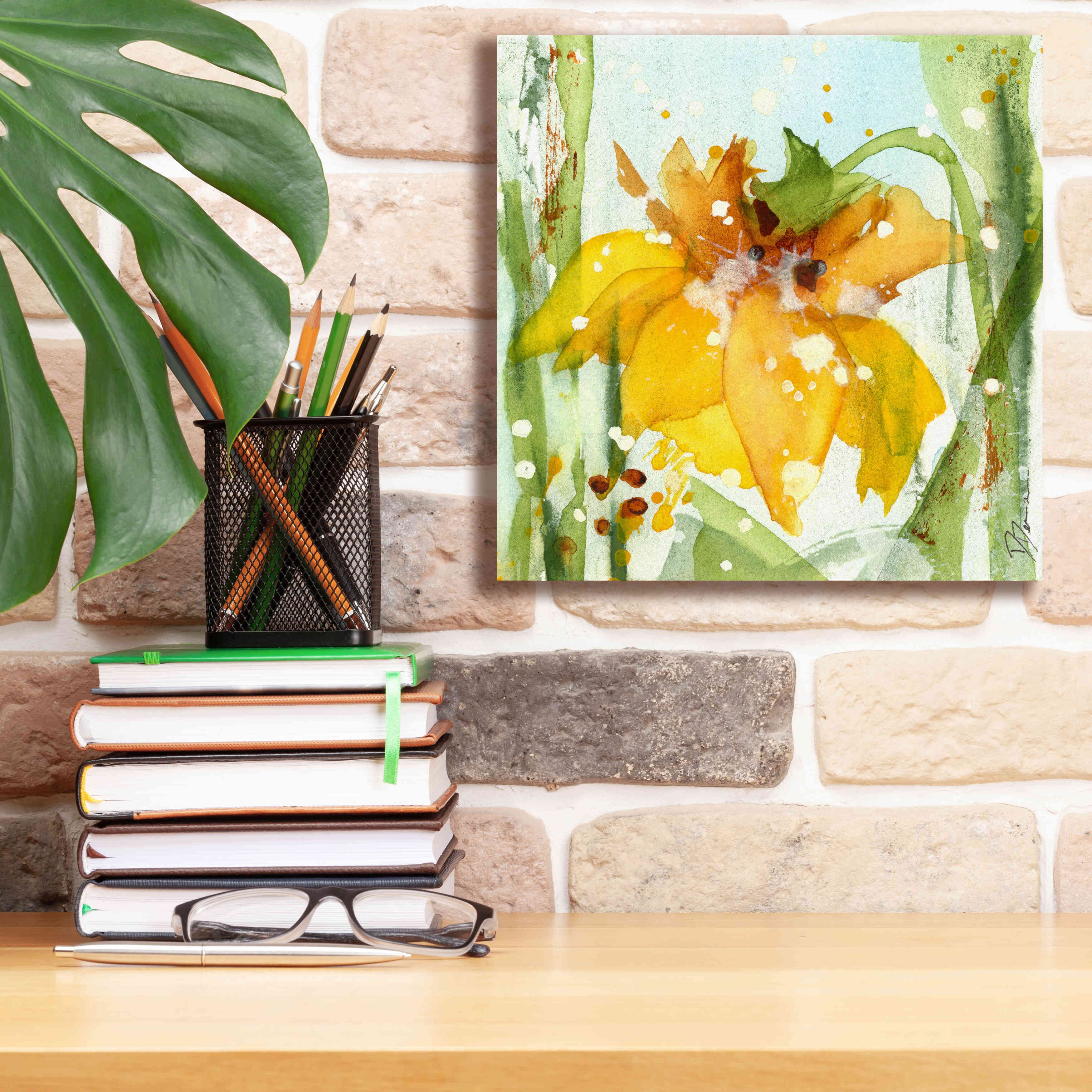 'Daffodil' by Dawn Derman, Giclee Canvas Wall Art,12x12