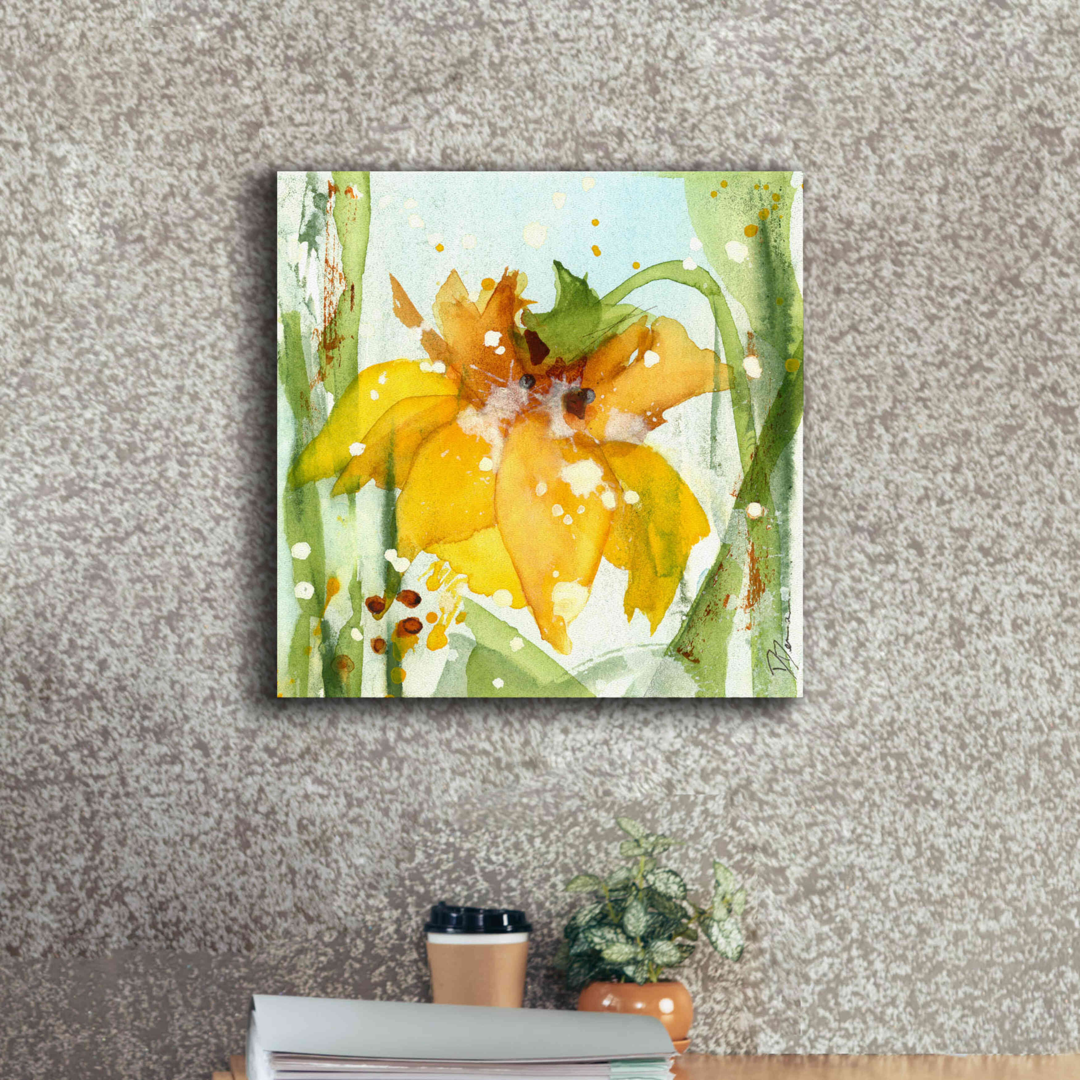 'Daffodil' by Dawn Derman, Giclee Canvas Wall Art,18x18