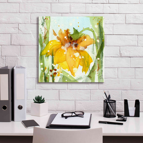 Image of 'Daffodil' by Dawn Derman, Giclee Canvas Wall Art,18x18