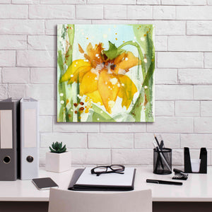 'Daffodil' by Dawn Derman, Giclee Canvas Wall Art,18x18