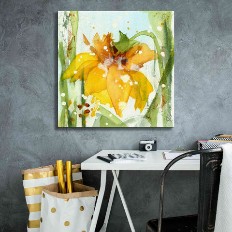 Image of 'Daffodil' by Dawn Derman, Giclee Canvas Wall Art,26x26