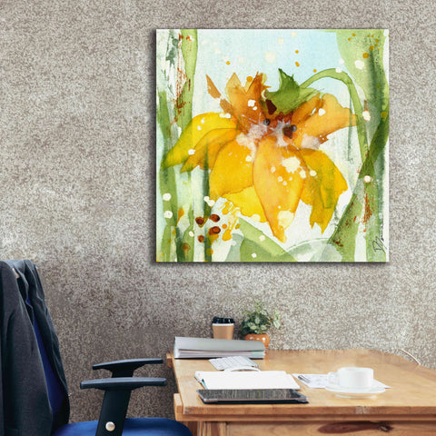 Image of 'Daffodil' by Dawn Derman, Giclee Canvas Wall Art,37x37