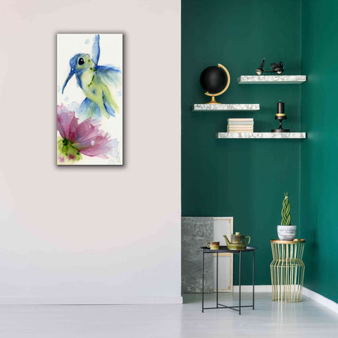 Image of 'Lilac and Blue' by Dawn Derman, Giclee Canvas Wall Art,20x40