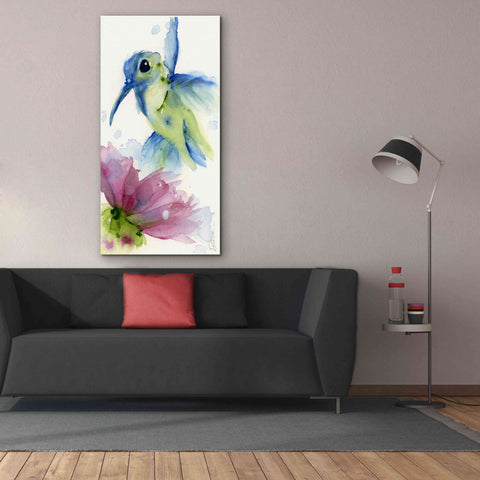 Image of 'Lilac and Blue' by Dawn Derman, Giclee Canvas Wall Art,30x60