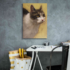 'Derby Cat' by Diane Hoeptner, Giclee Canvas Wall Art,18x26