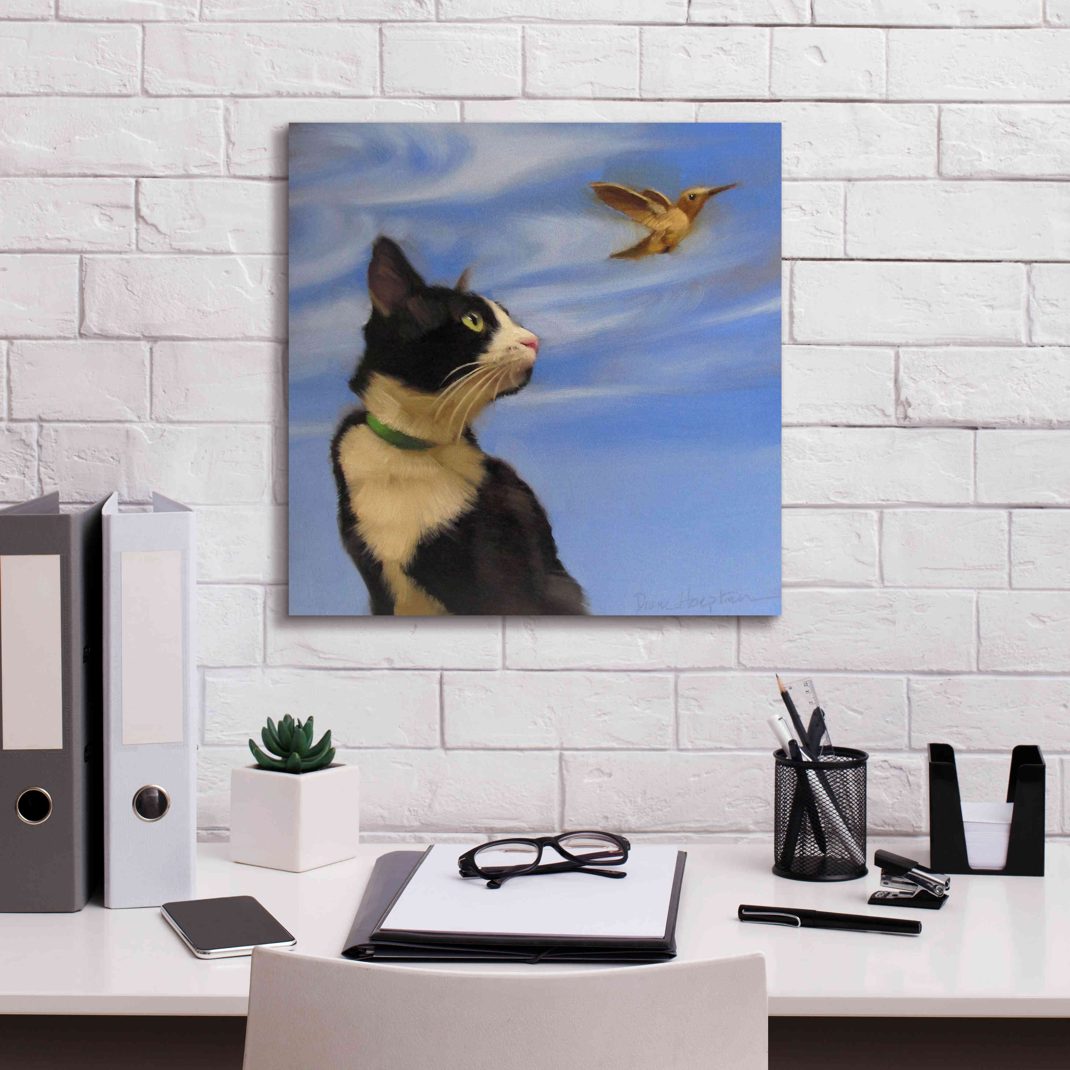 'Fly Away' by Diane Hoeptner, Giclee Canvas Wall Art,18x18