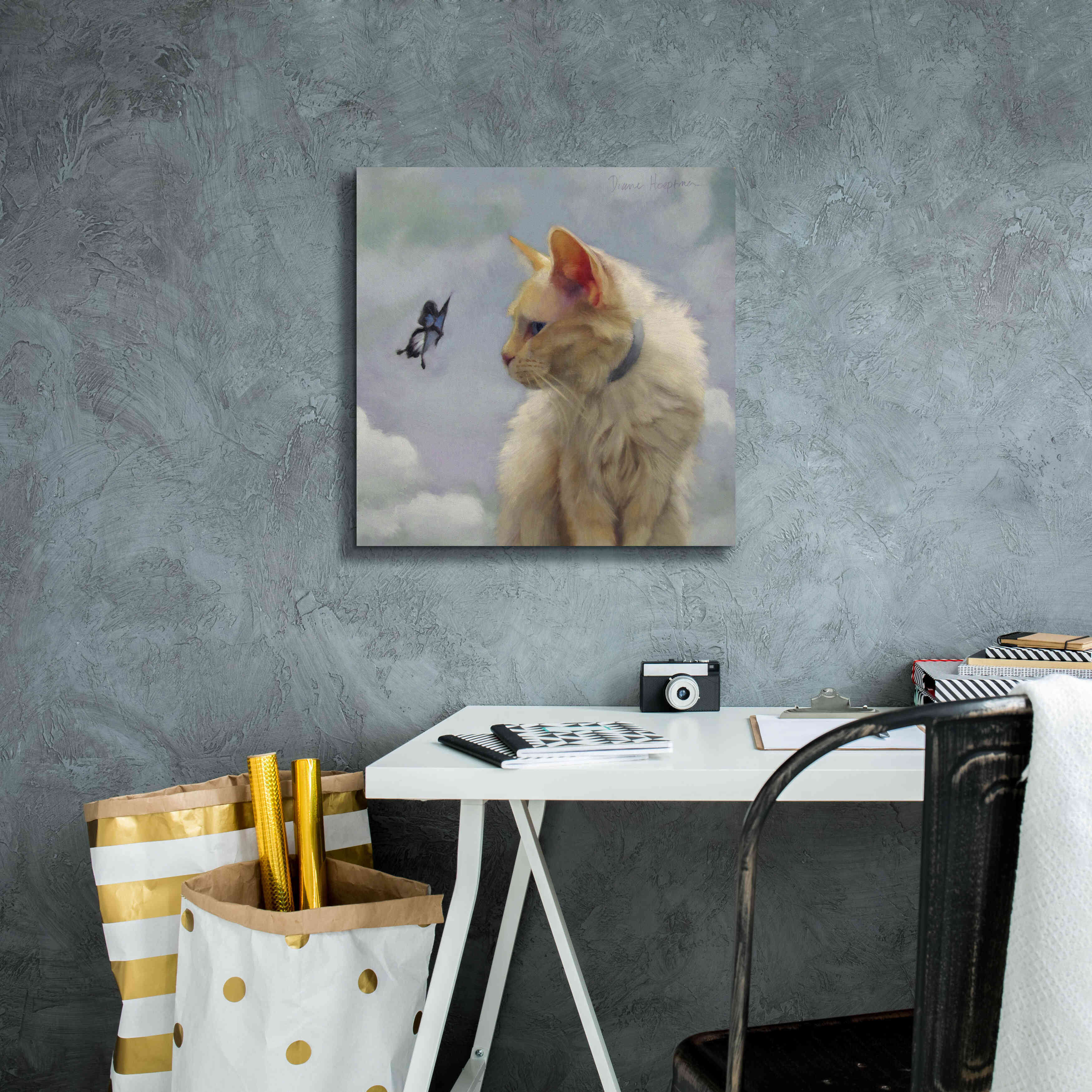 'The Greeter' by Diane Hoeptner, Giclee Canvas Wall Art,18x18