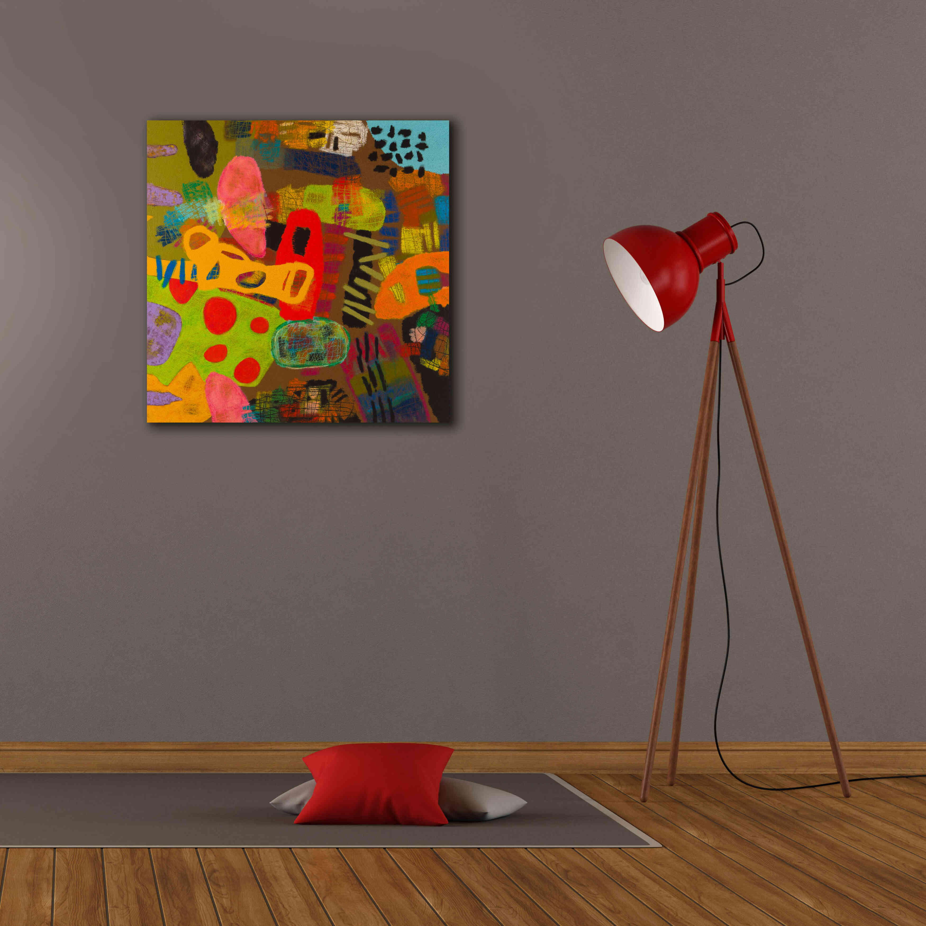 'Conversations in the Abstract 19' by Downs, Giclee Canvas Wall Art,26x26