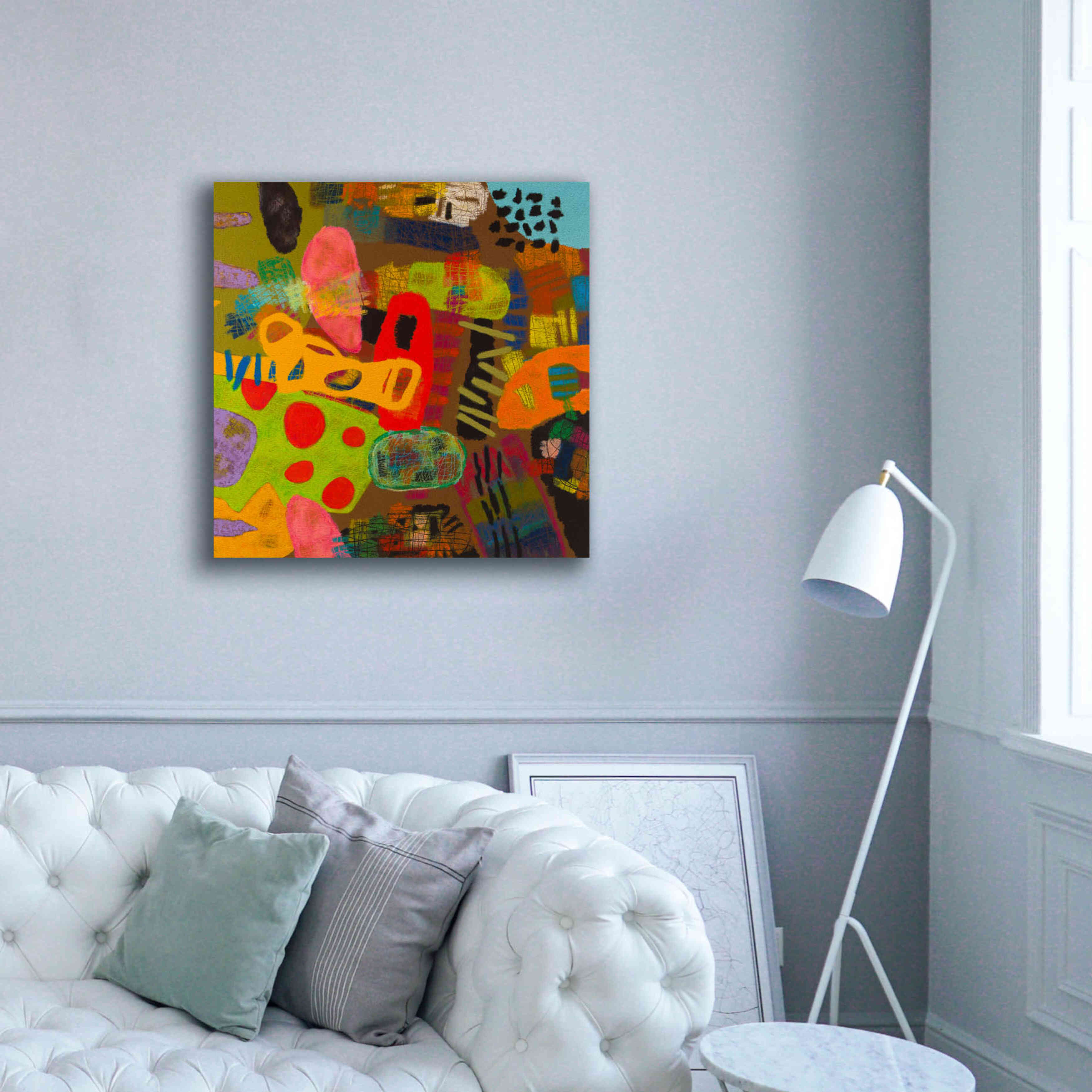 'Conversations in the Abstract 19' by Downs, Giclee Canvas Wall Art,37x37