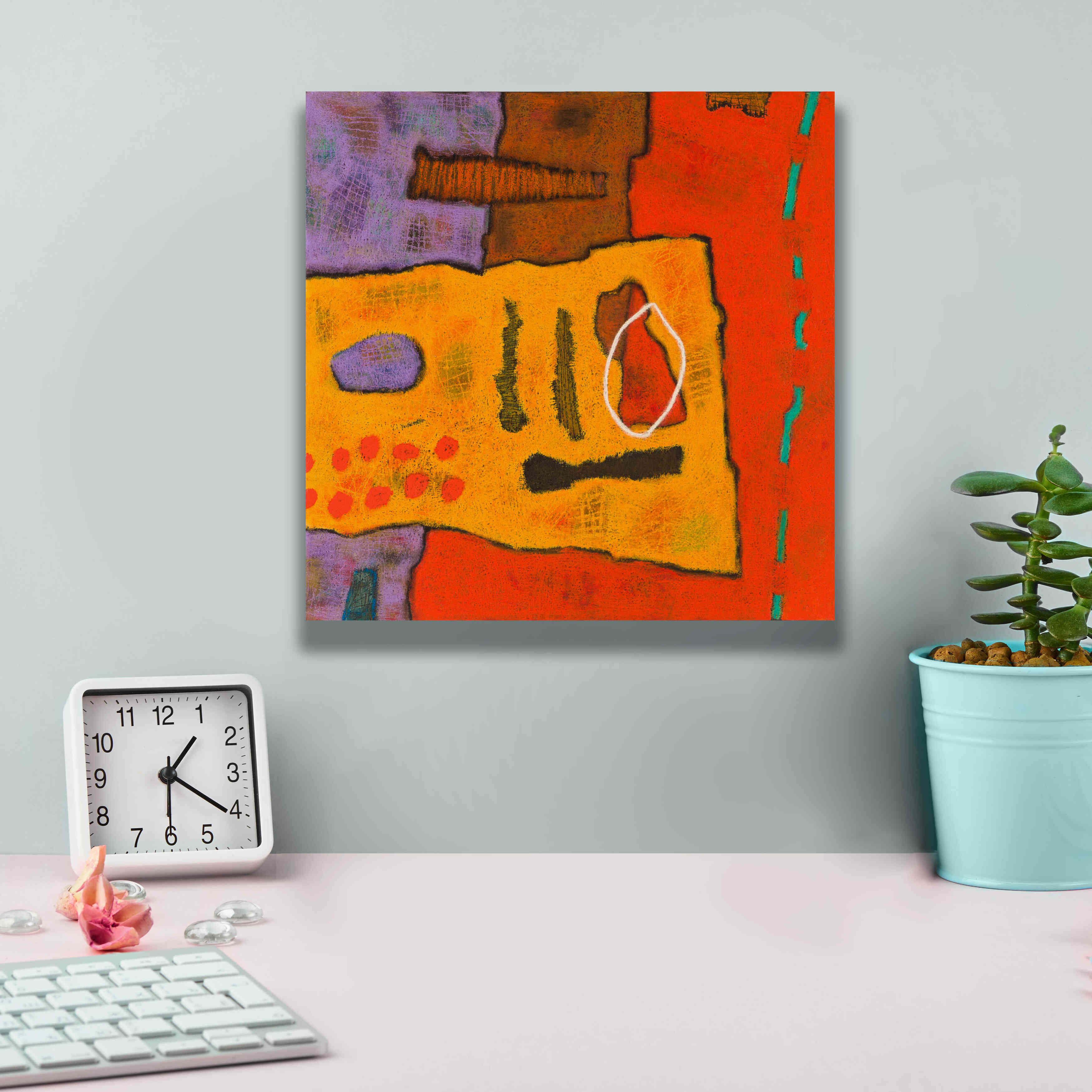 'Conversations in the Abstract 21' by Downs, Giclee Canvas Wall Art,12x12