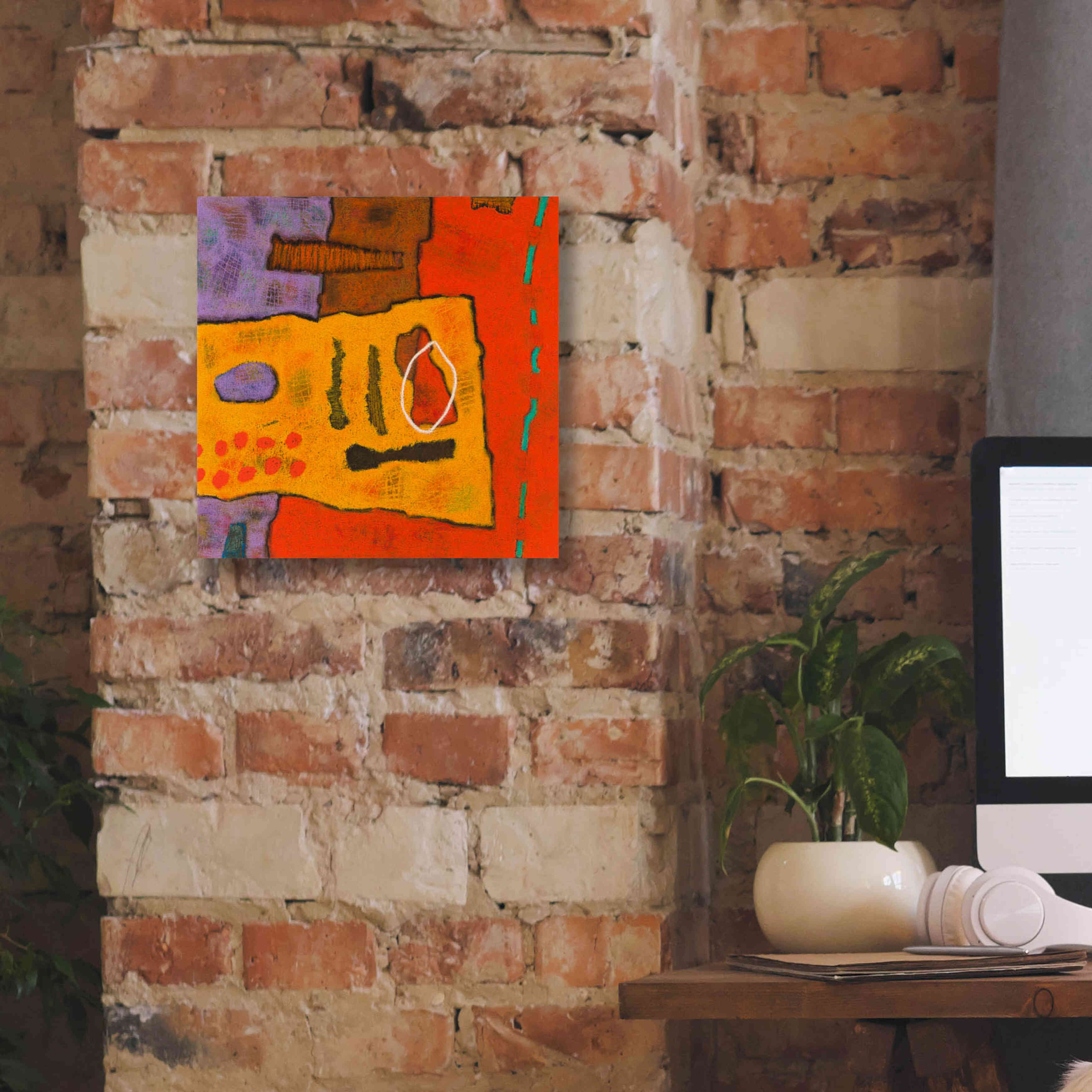 'Conversations in the Abstract 21' by Downs, Giclee Canvas Wall Art,12x12