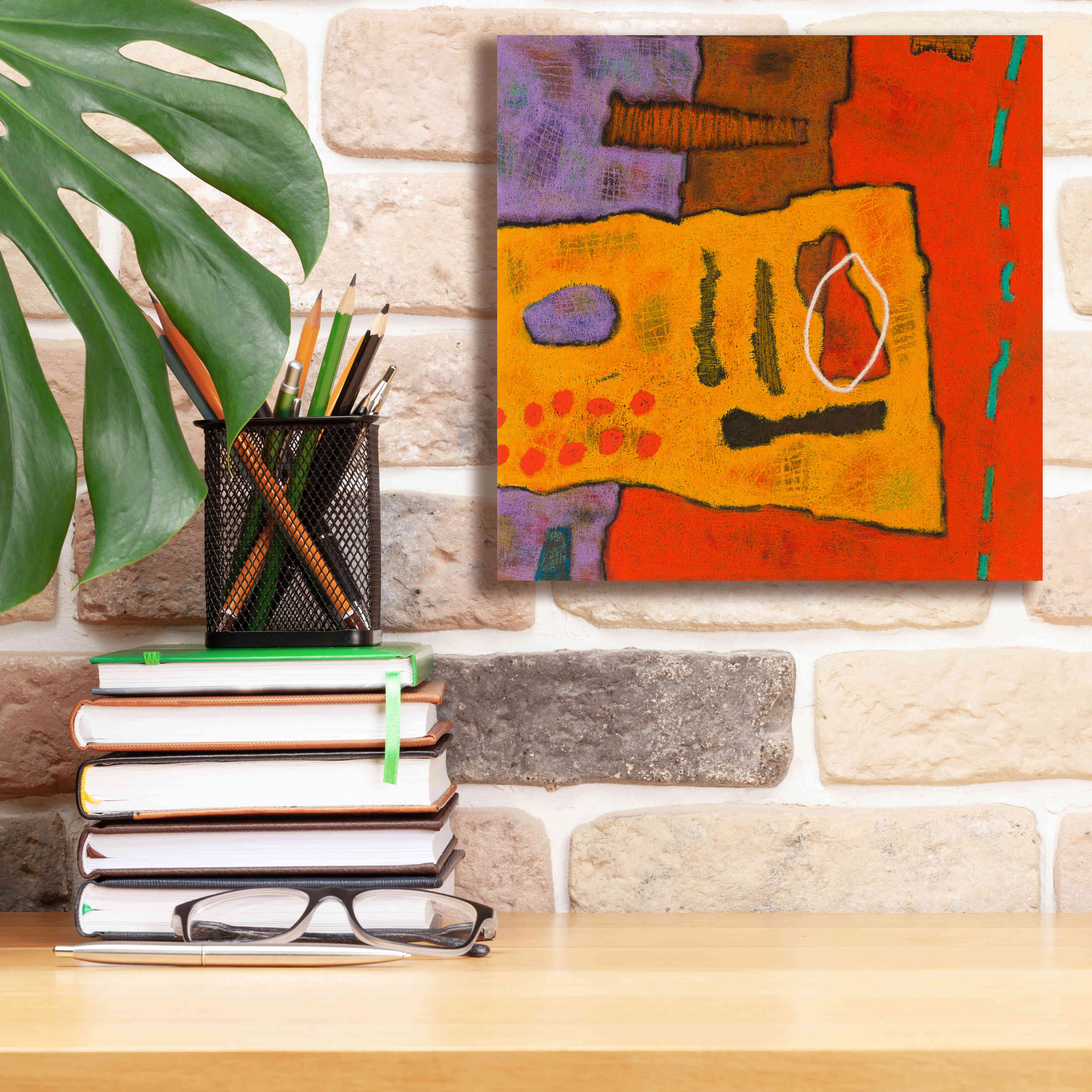 'Conversations in the Abstract 21' by Downs, Giclee Canvas Wall Art,12x12