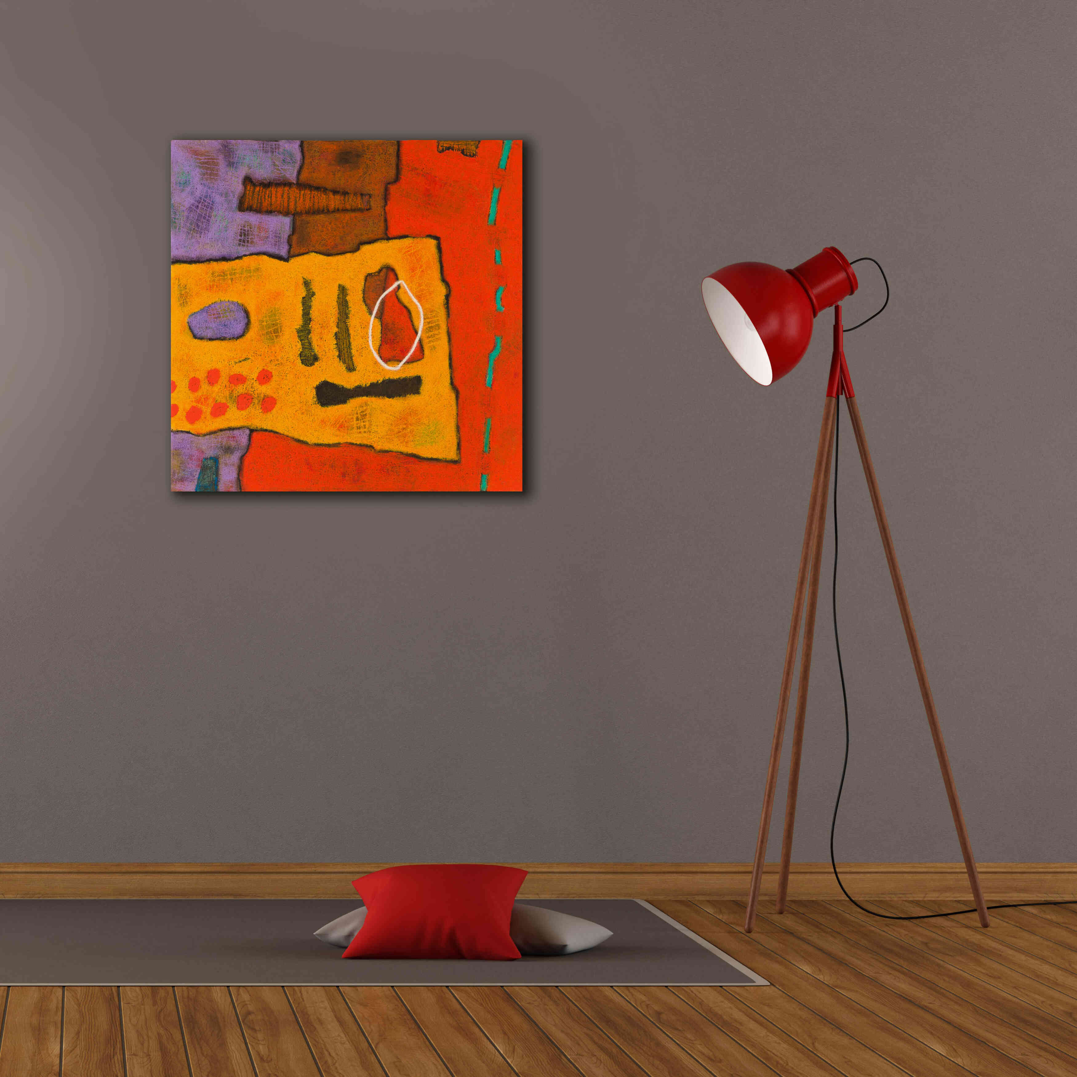 'Conversations in the Abstract 21' by Downs, Giclee Canvas Wall Art,26x26