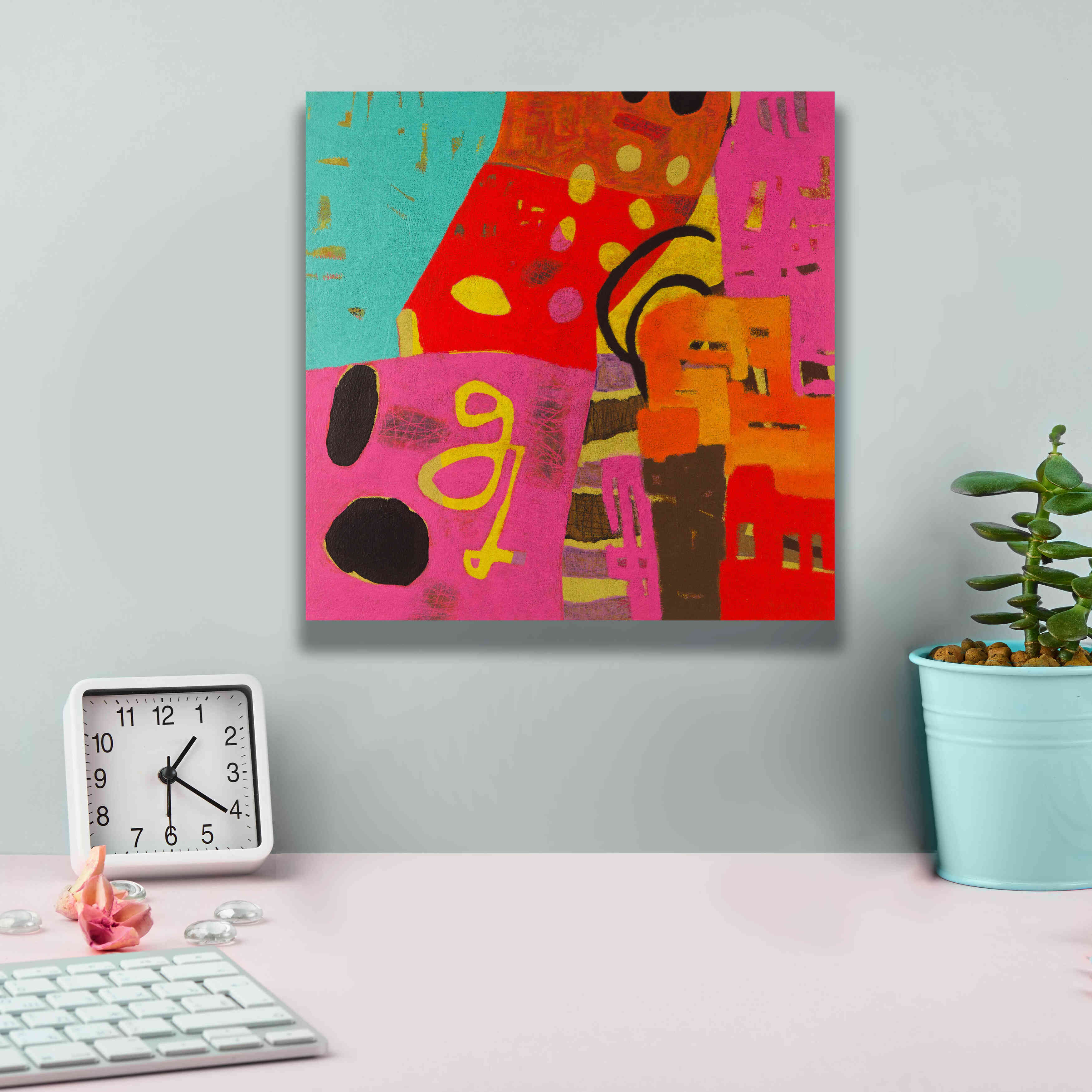 'Conversations in the Abstract 23' by Downs, Giclee Canvas Wall Art,12x12