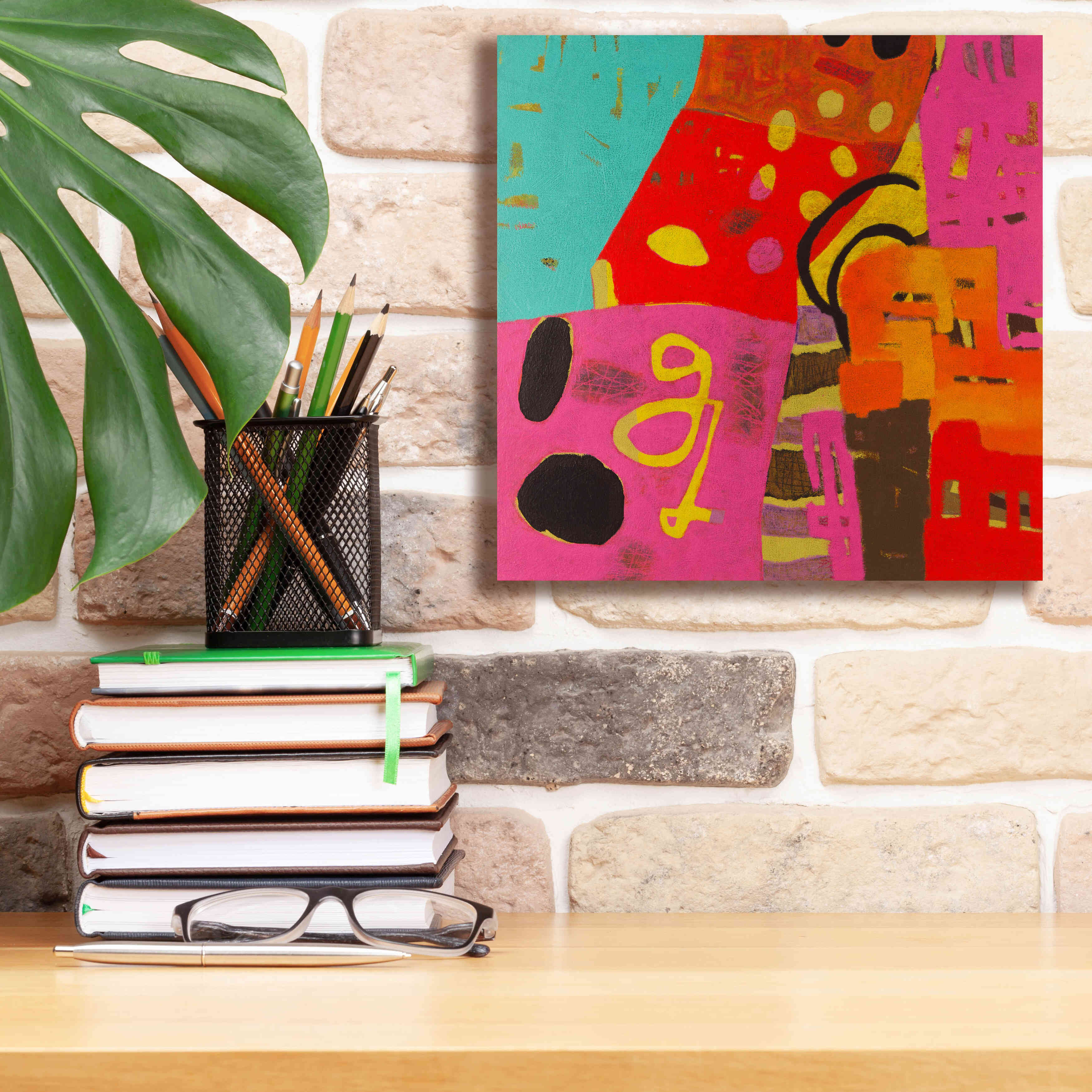 'Conversations in the Abstract 23' by Downs, Giclee Canvas Wall Art,12x12