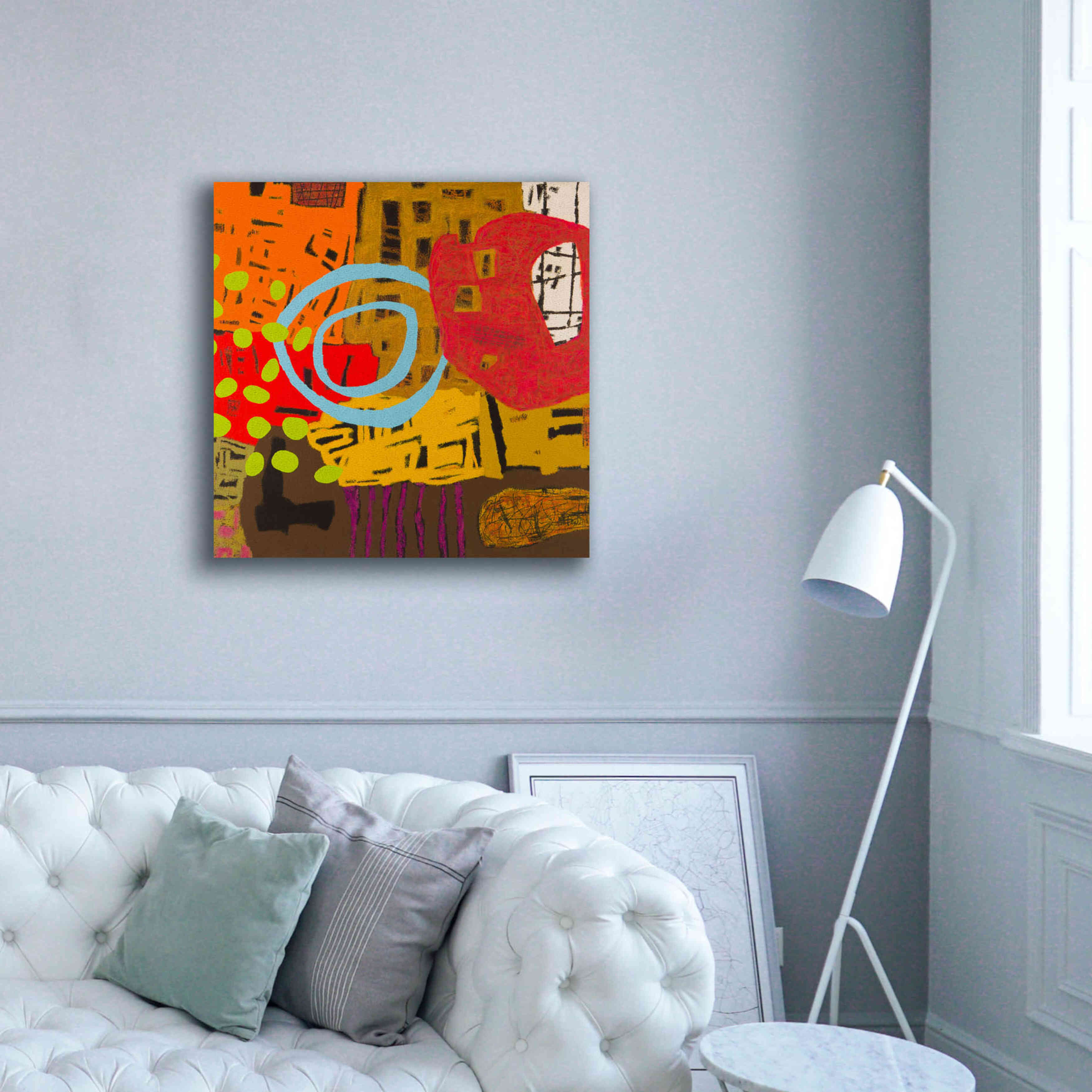 'Conversations in the Abstract 28' by Downs, Giclee Canvas Wall Art,37x37