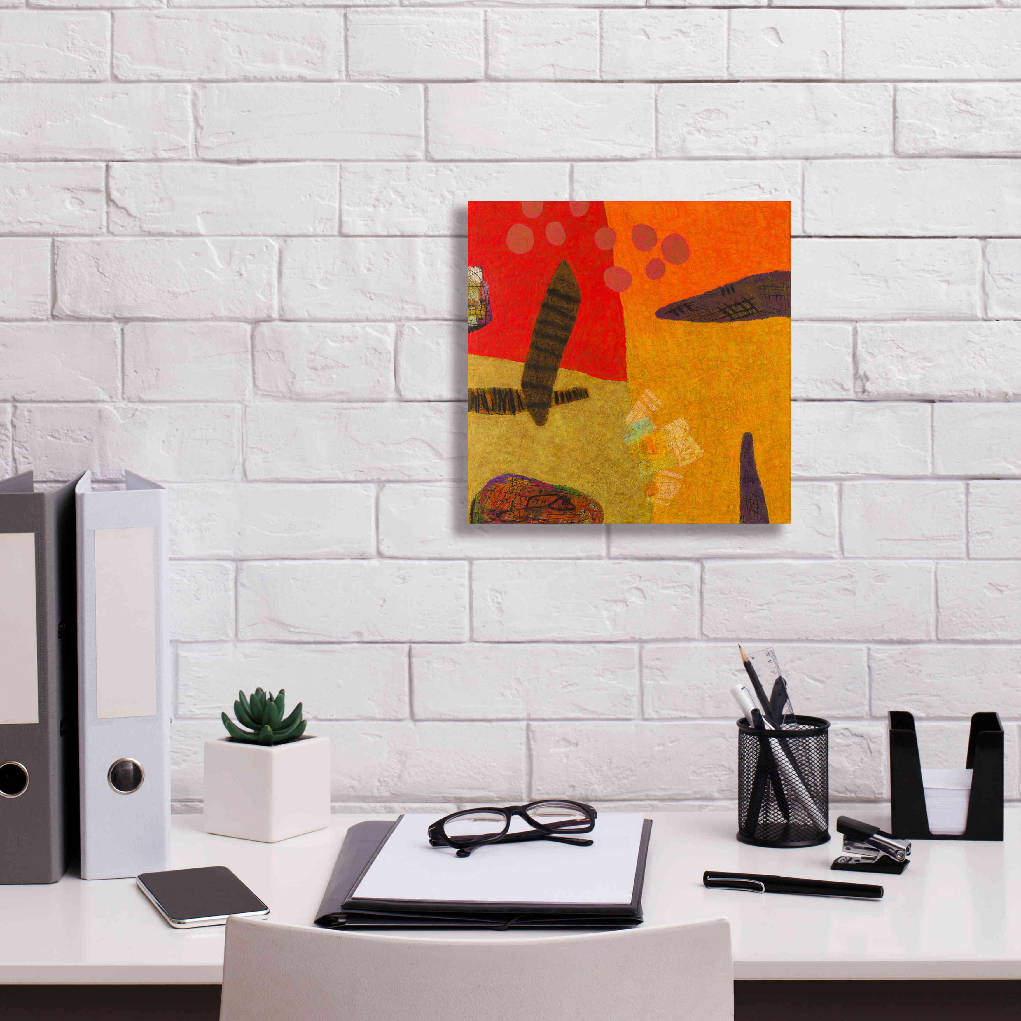 'Conversations in the Abstract 29' by Downs, Giclee Canvas Wall Art,12x12