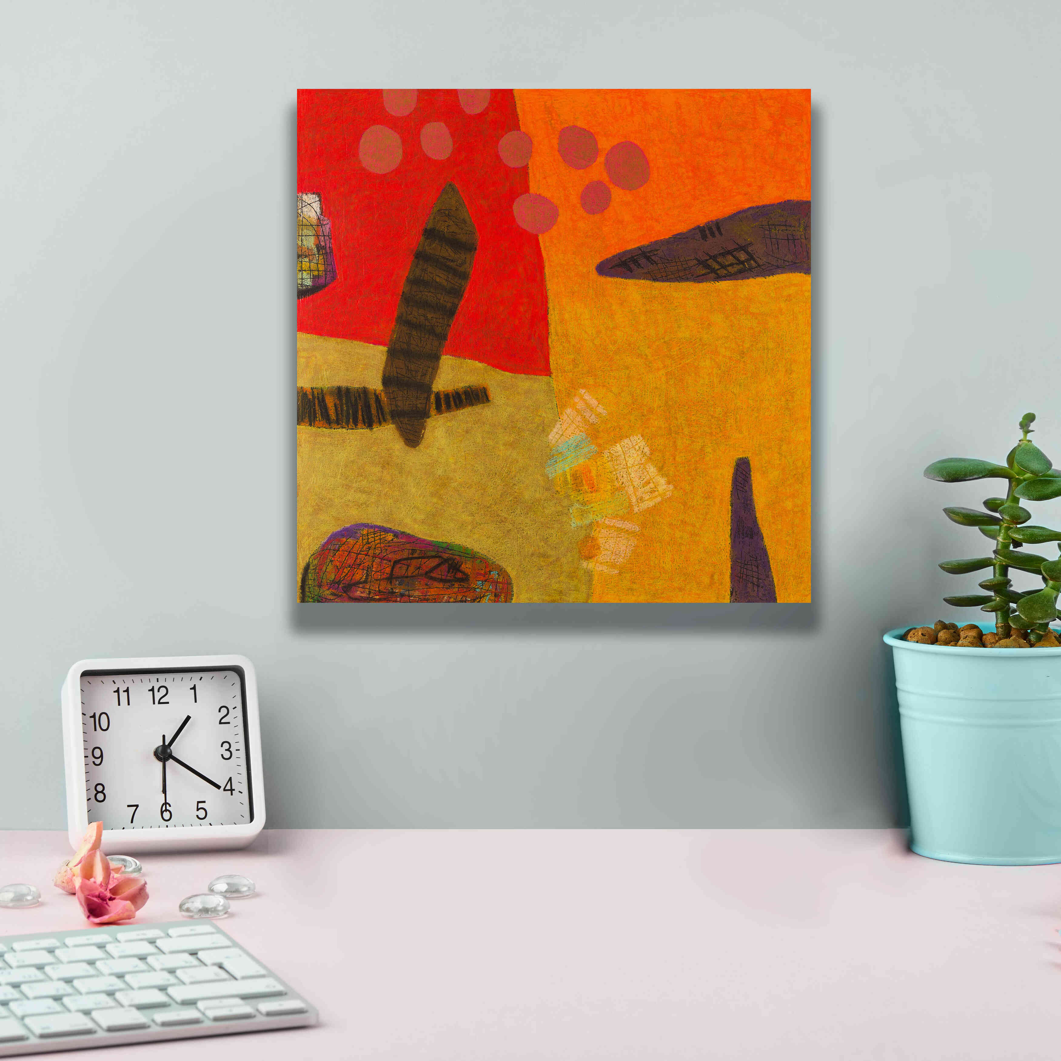 'Conversations in the Abstract 29' by Downs, Giclee Canvas Wall Art,12x12