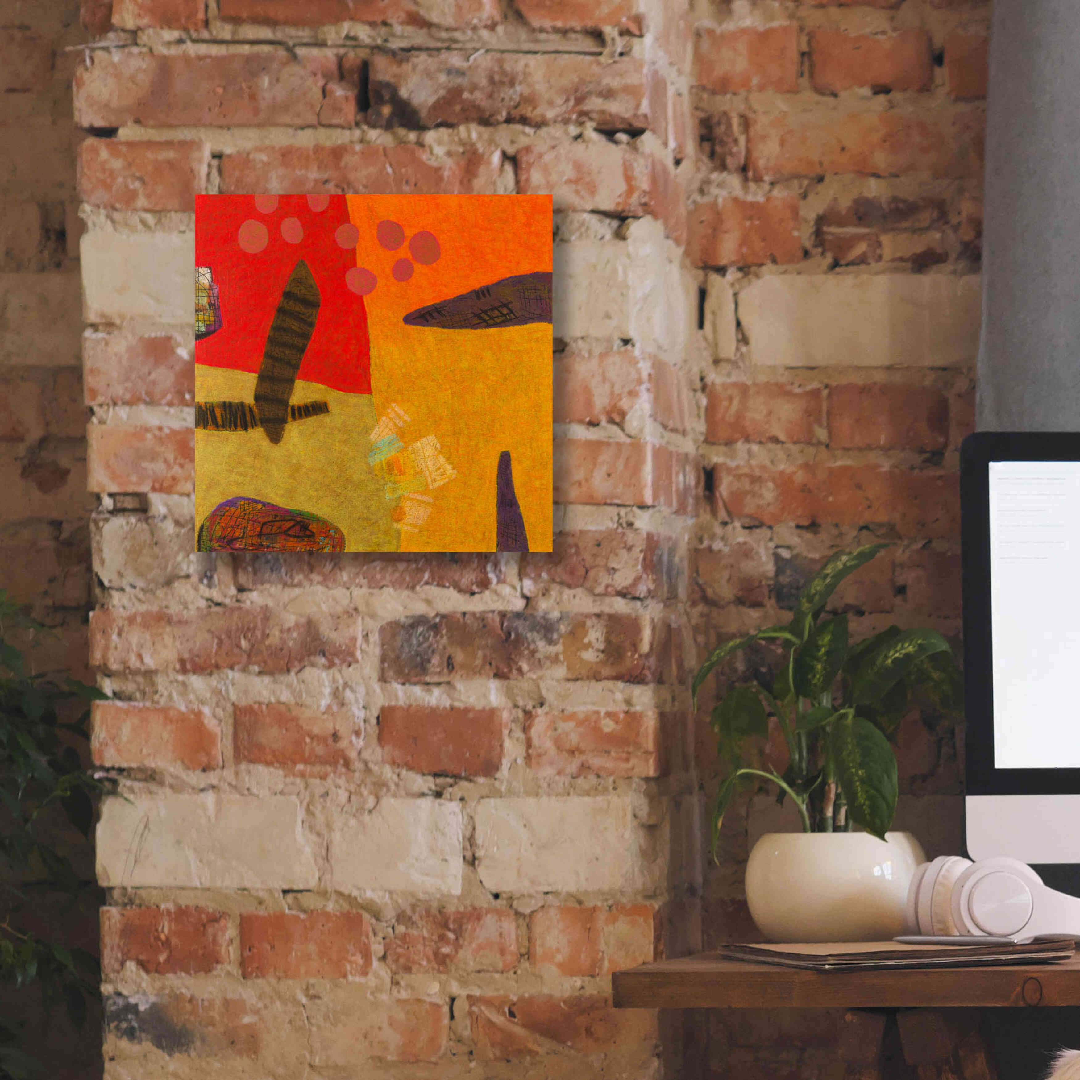 'Conversations in the Abstract 29' by Downs, Giclee Canvas Wall Art,12x12