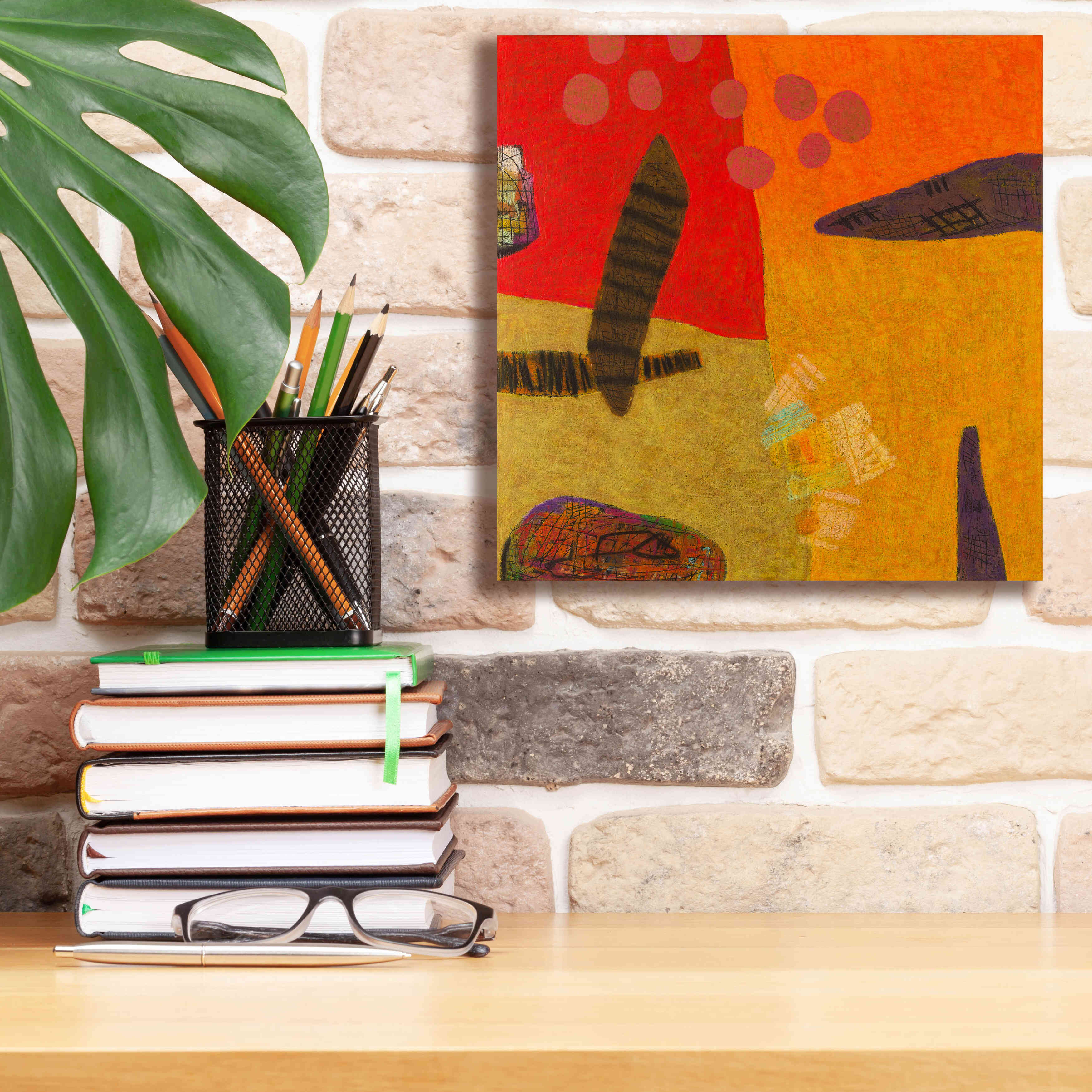 'Conversations in the Abstract 29' by Downs, Giclee Canvas Wall Art,12x12