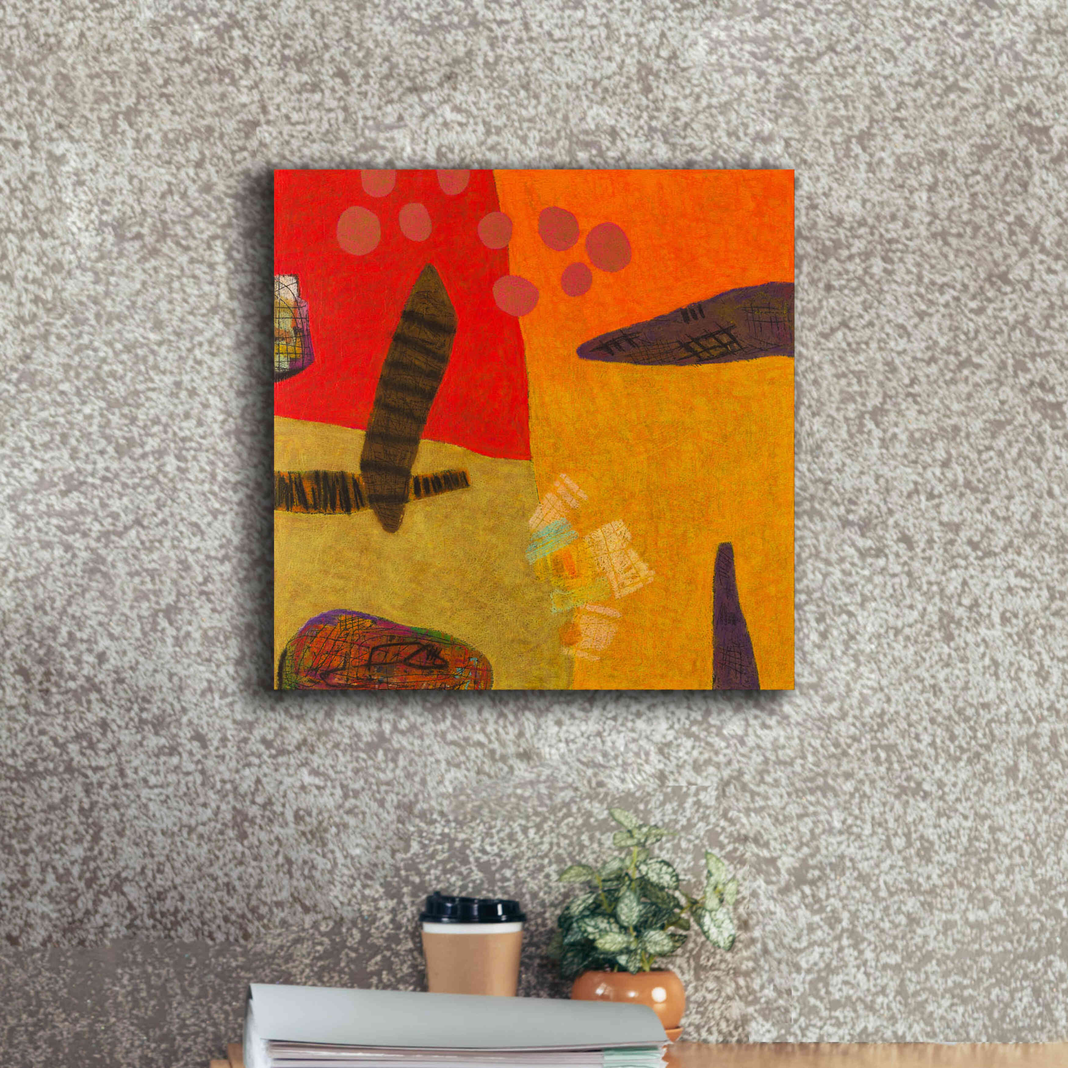 'Conversations in the Abstract 29' by Downs, Giclee Canvas Wall Art,18x18