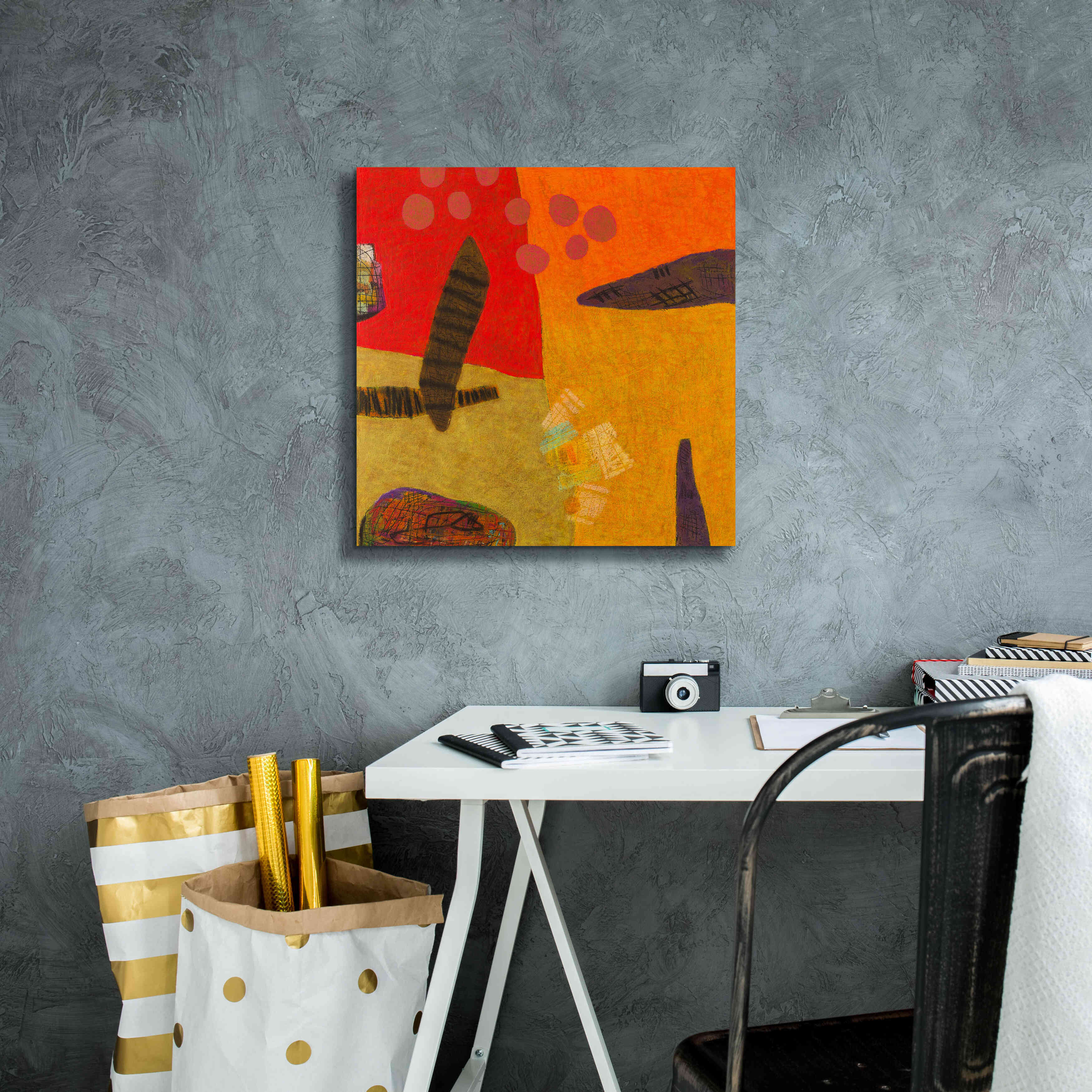 'Conversations in the Abstract 29' by Downs, Giclee Canvas Wall Art,18x18