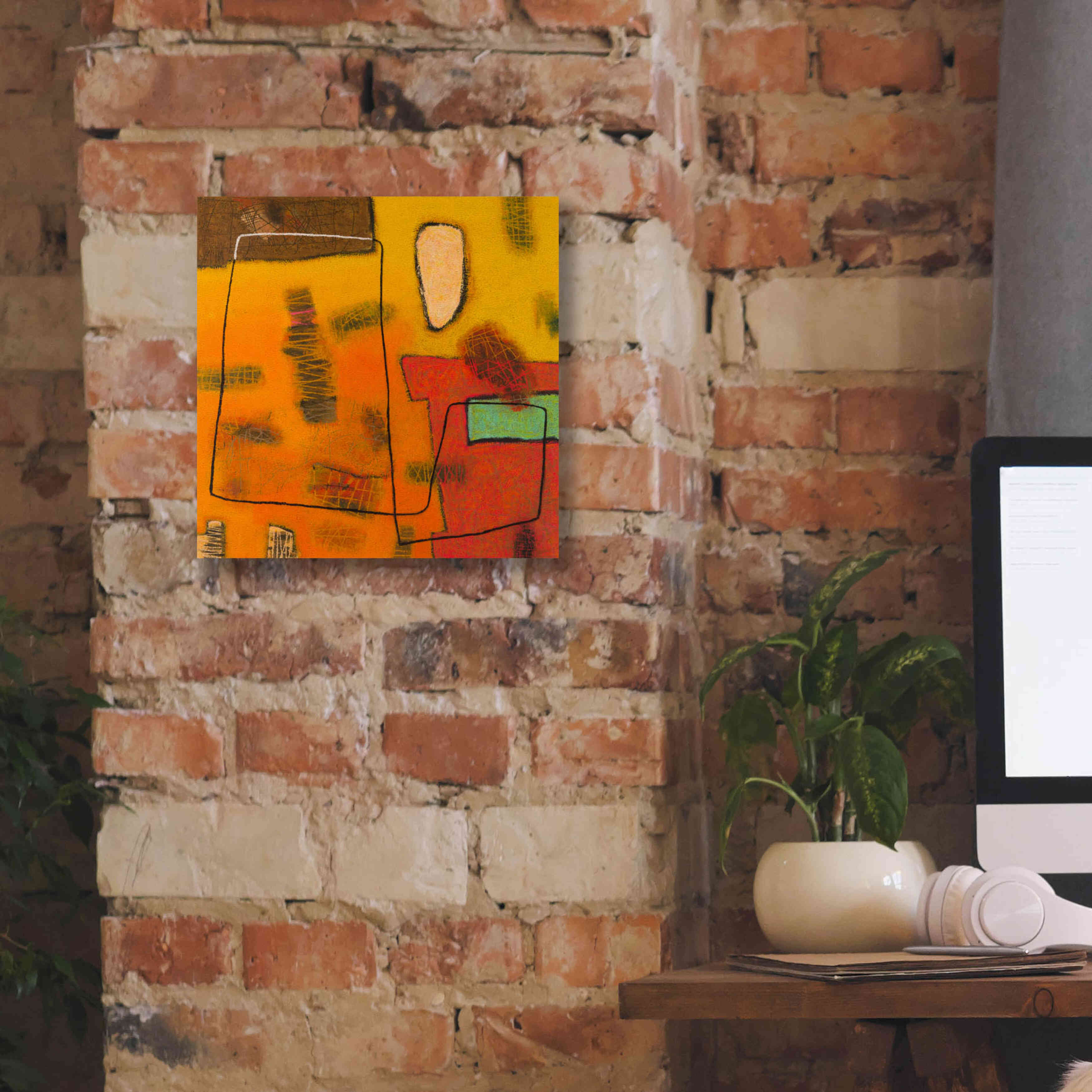 'Conversations in the Abstract 31' by Downs, Giclee Canvas Wall Art,12x12