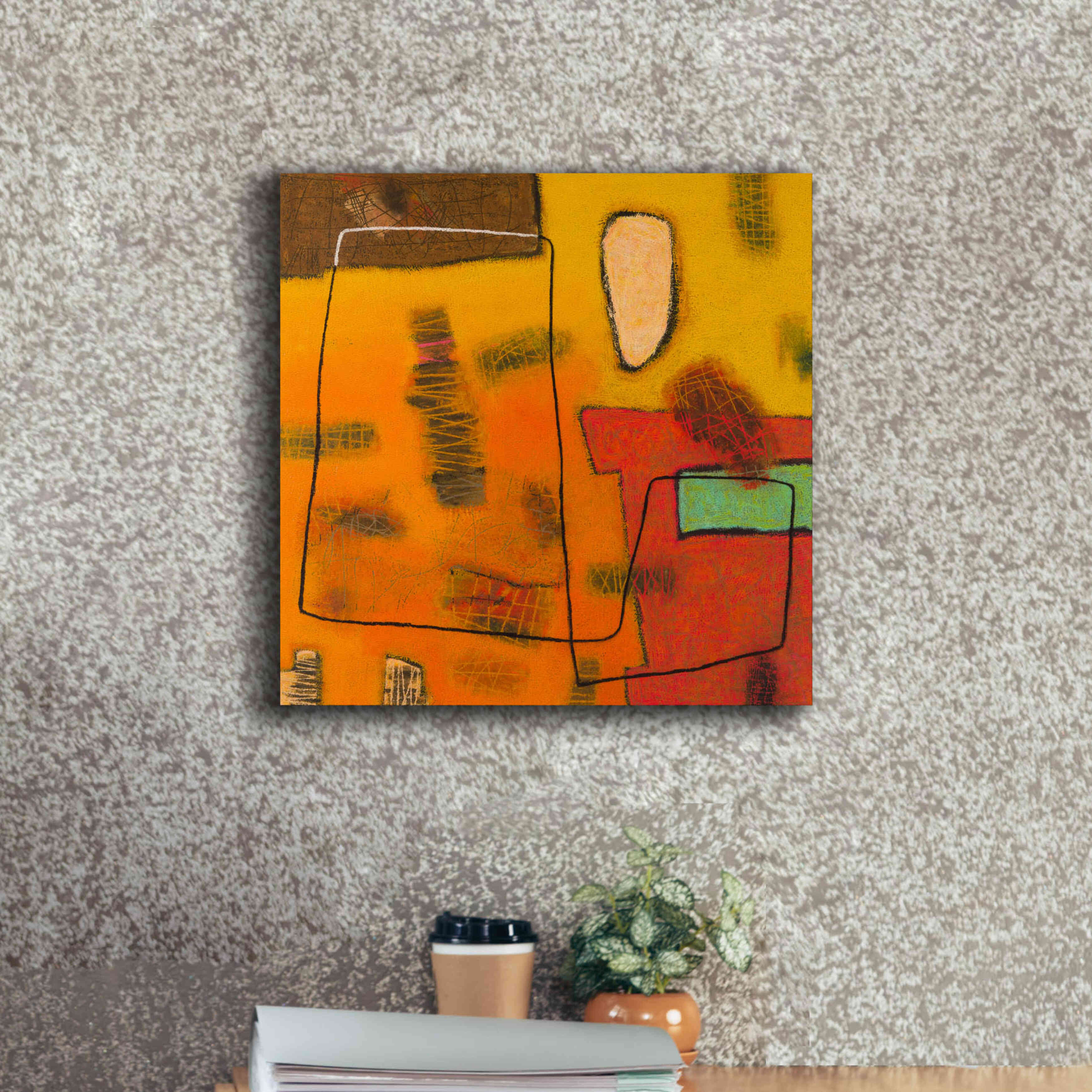 'Conversations in the Abstract 31' by Downs, Giclee Canvas Wall Art,18x18