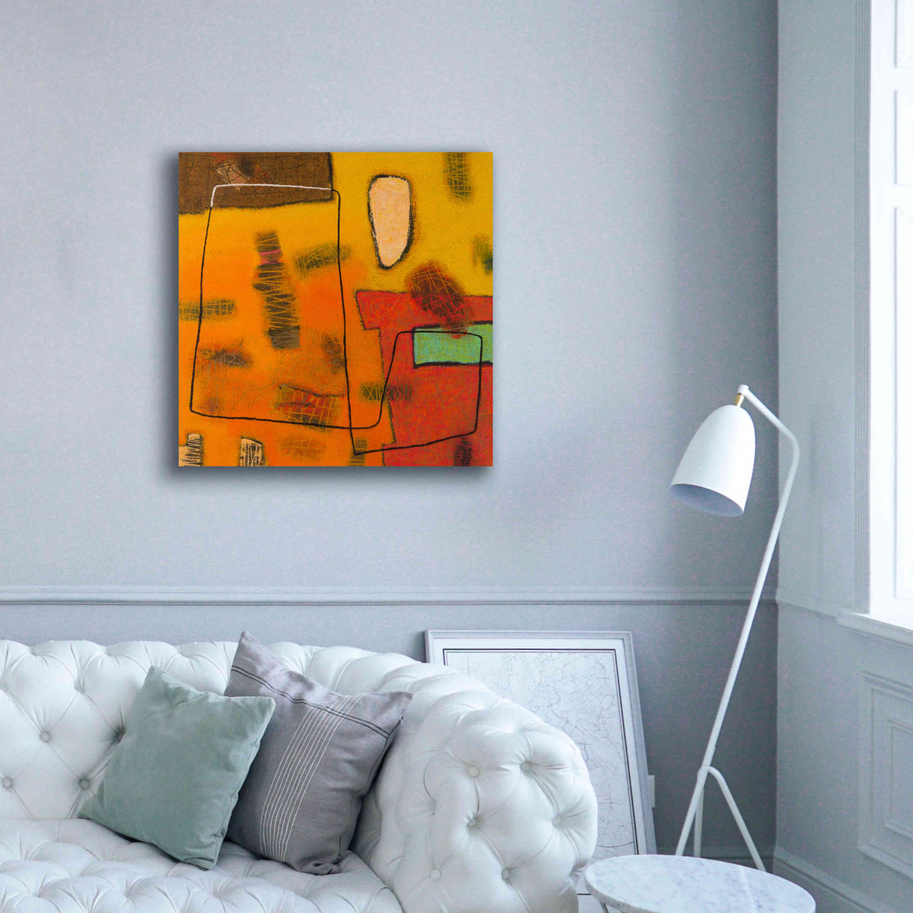 'Conversations in the Abstract 31' by Downs, Giclee Canvas Wall Art,37x37