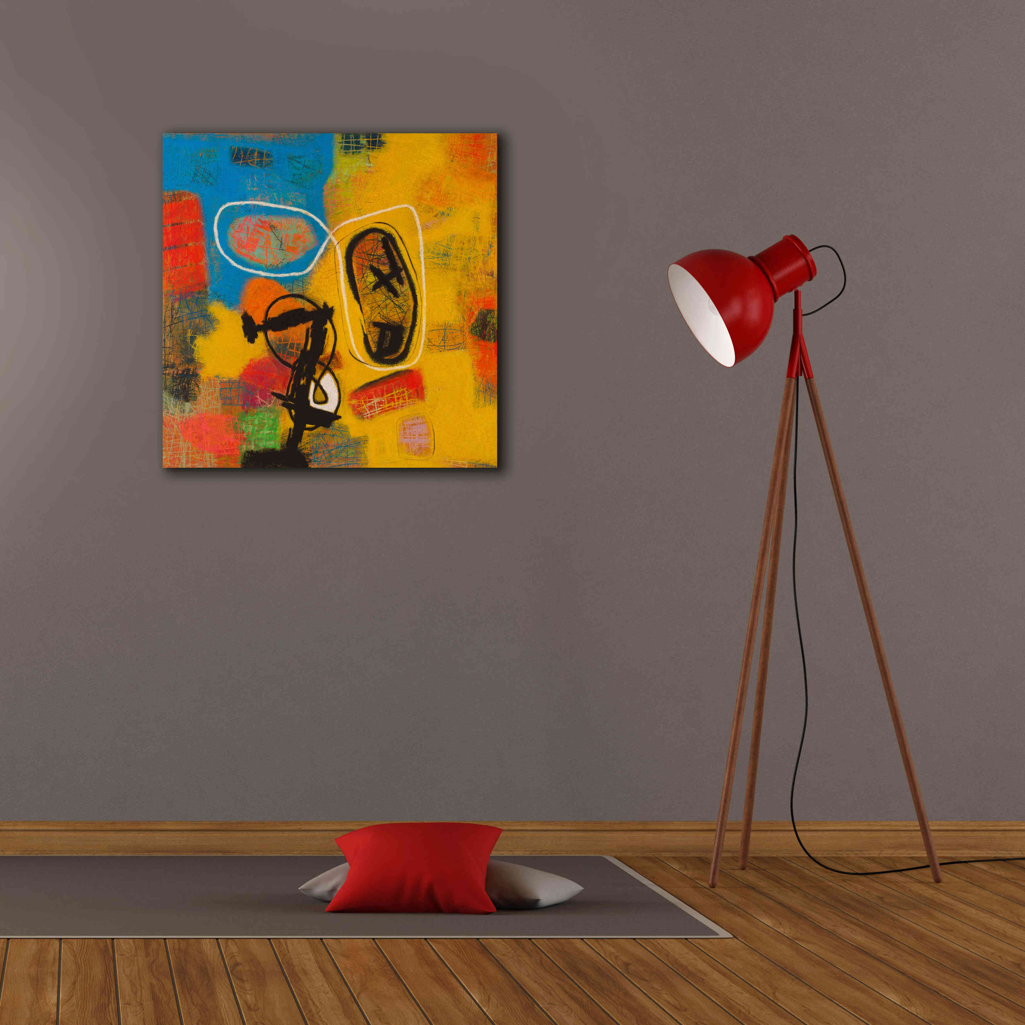 'Conversations in the Abstract 32' by Downs, Giclee Canvas Wall Art,26x26