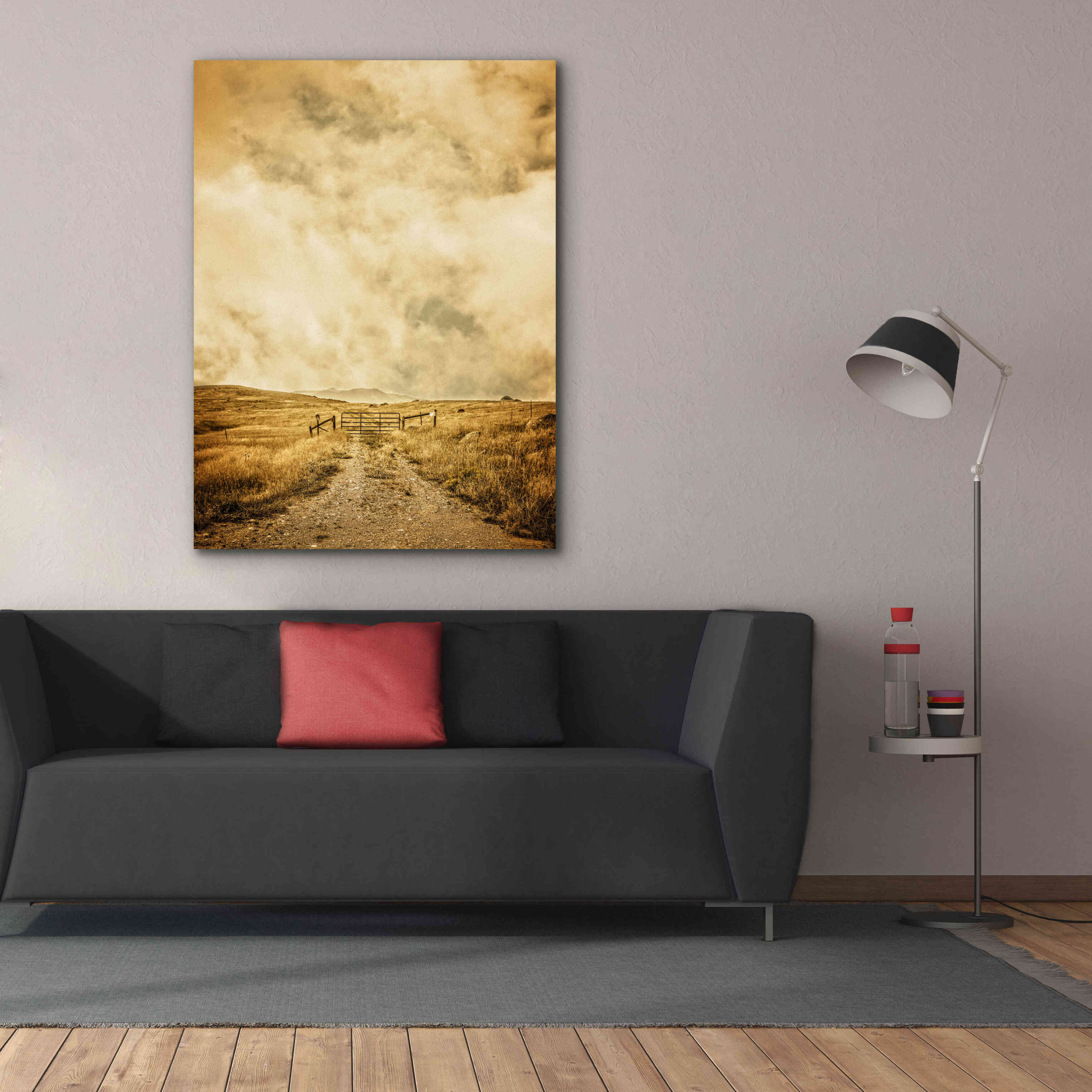 'Ranch Gate' by Edward M. Fielding, Giclee Canvas Wall Art,40x54