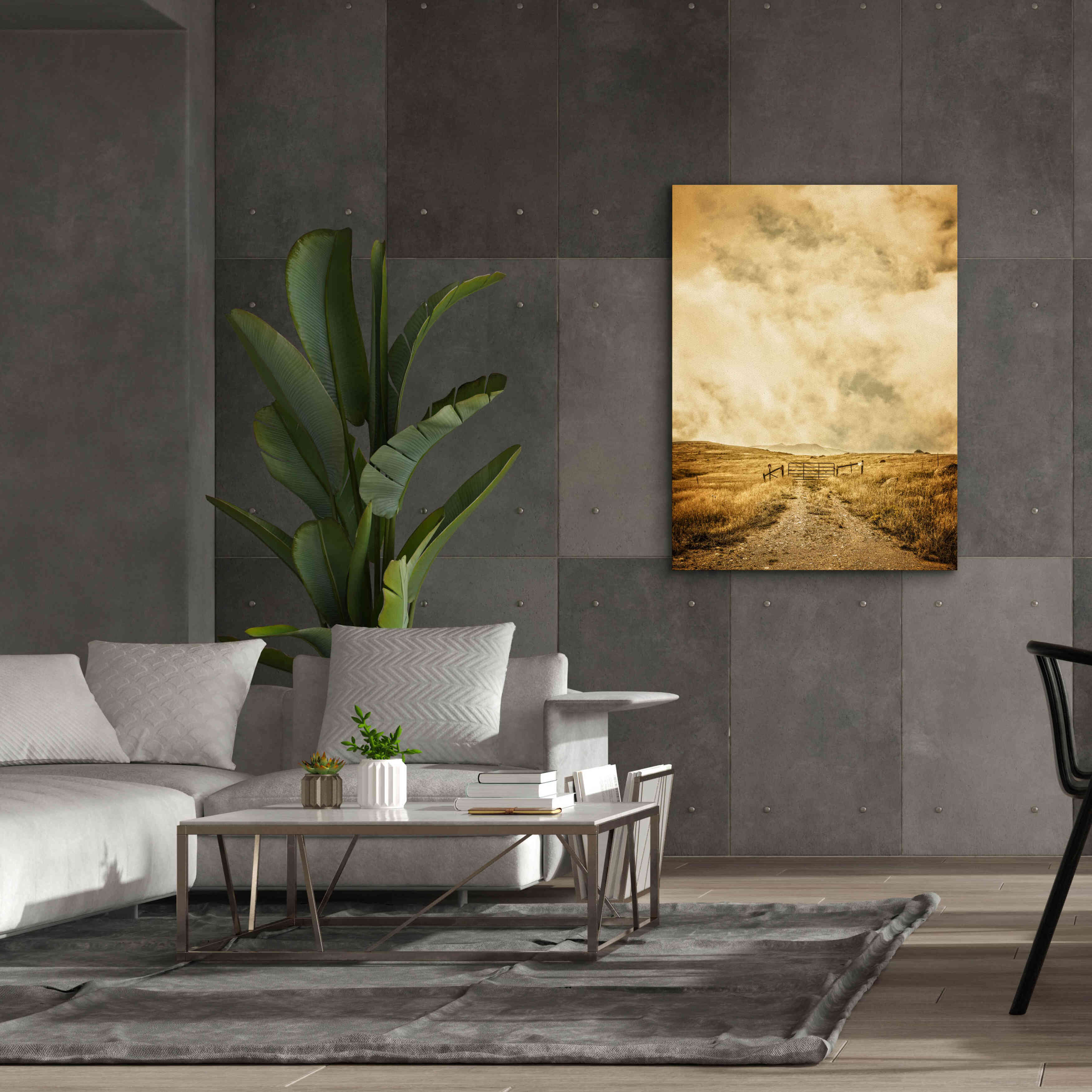 'Ranch Gate' by Edward M. Fielding, Giclee Canvas Wall Art,40x54