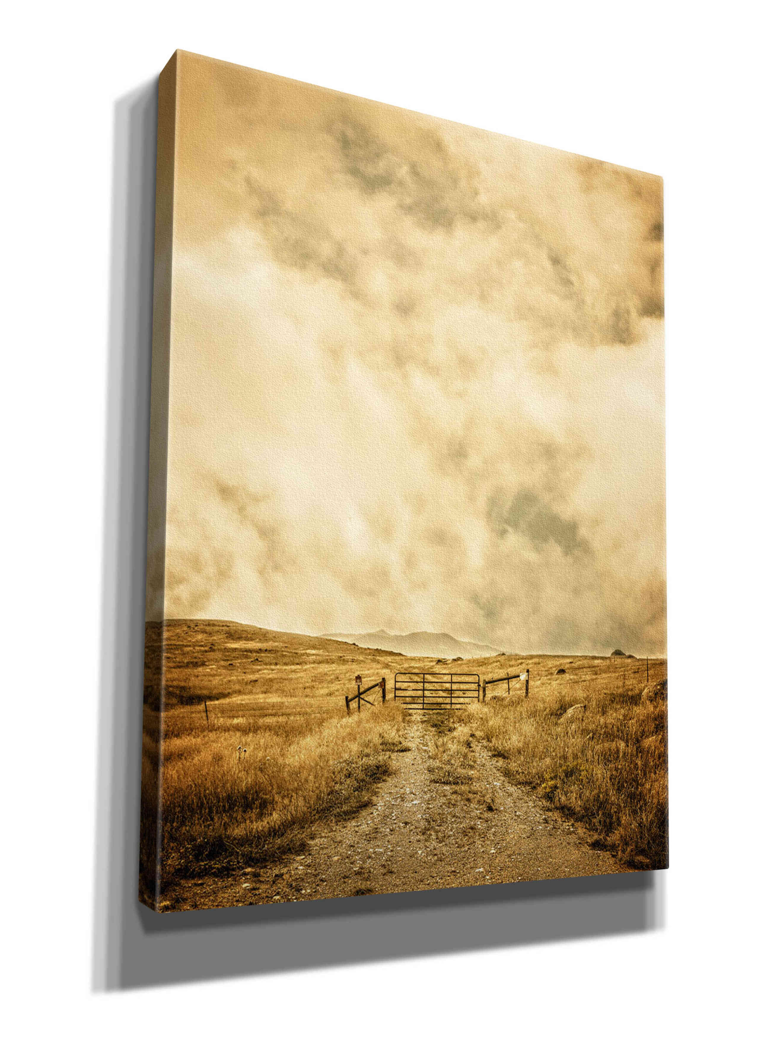 'Ranch Gate' by Edward M. Fielding, Giclee Canvas Wall Art