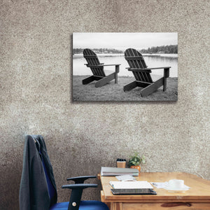 'Relaxing at the Lake' by Edward M. Fielding, Giclee Canvas Wall Art,40x26