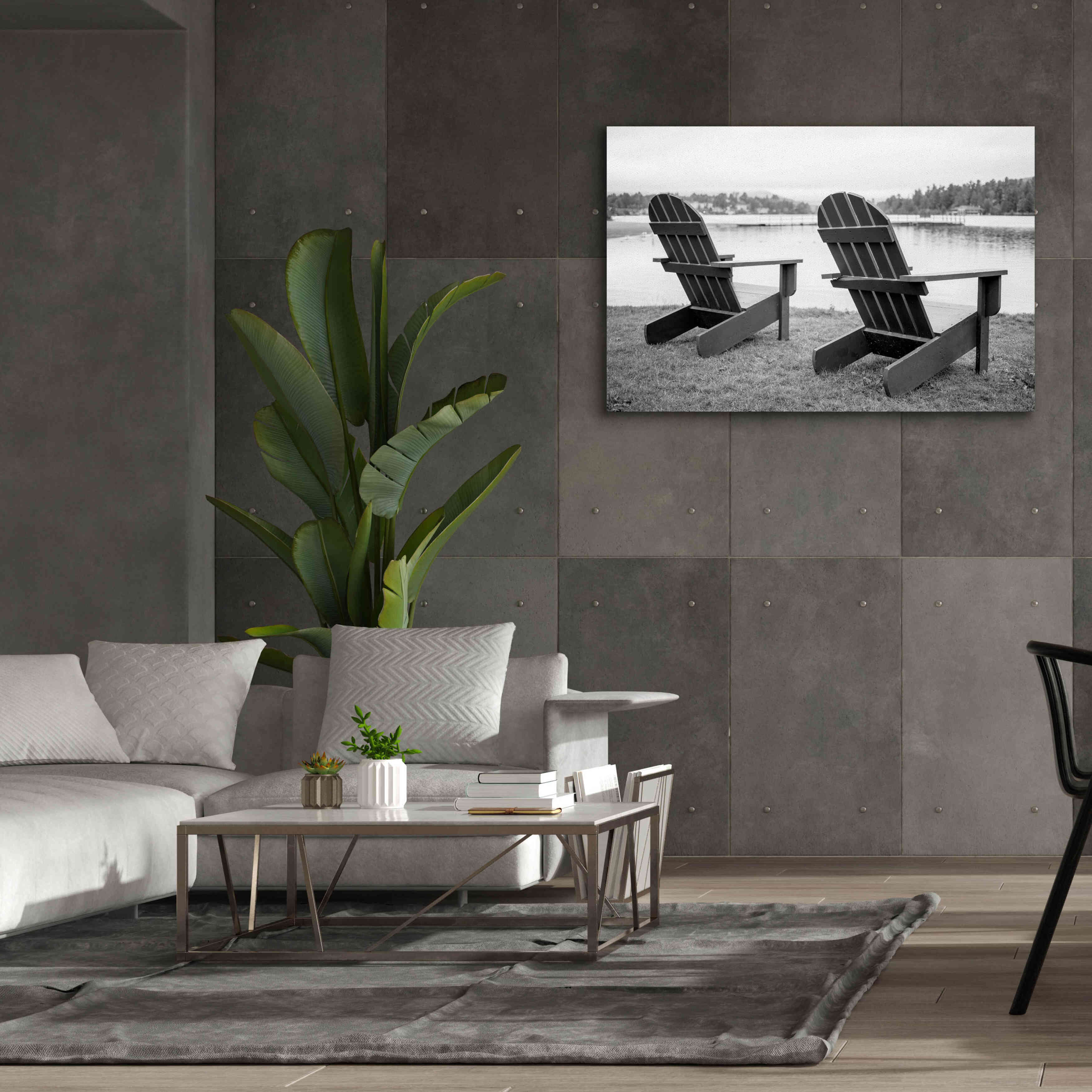 'Relaxing at the Lake' by Edward M. Fielding, Giclee Canvas Wall Art,60x40